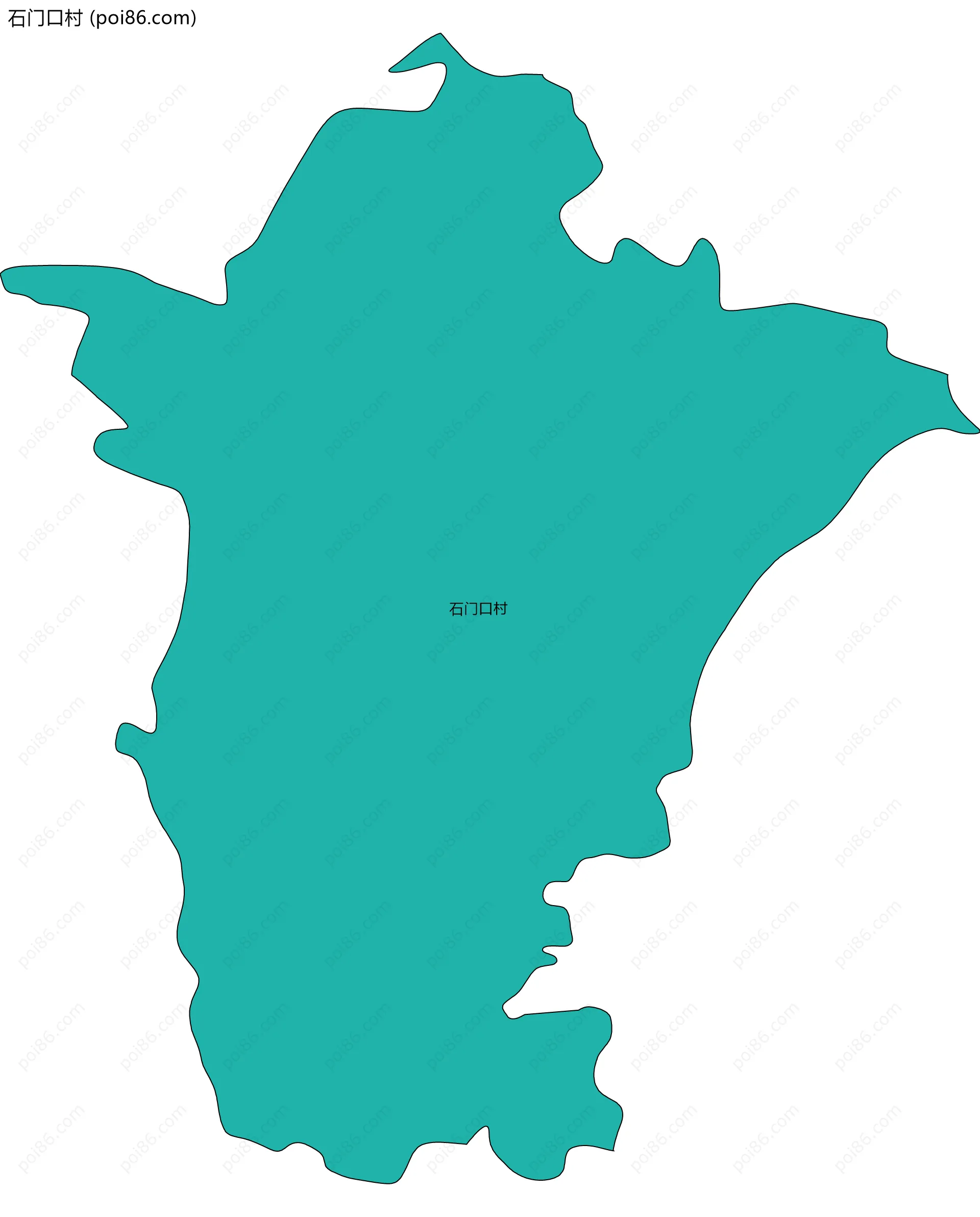 石门口村边界地图