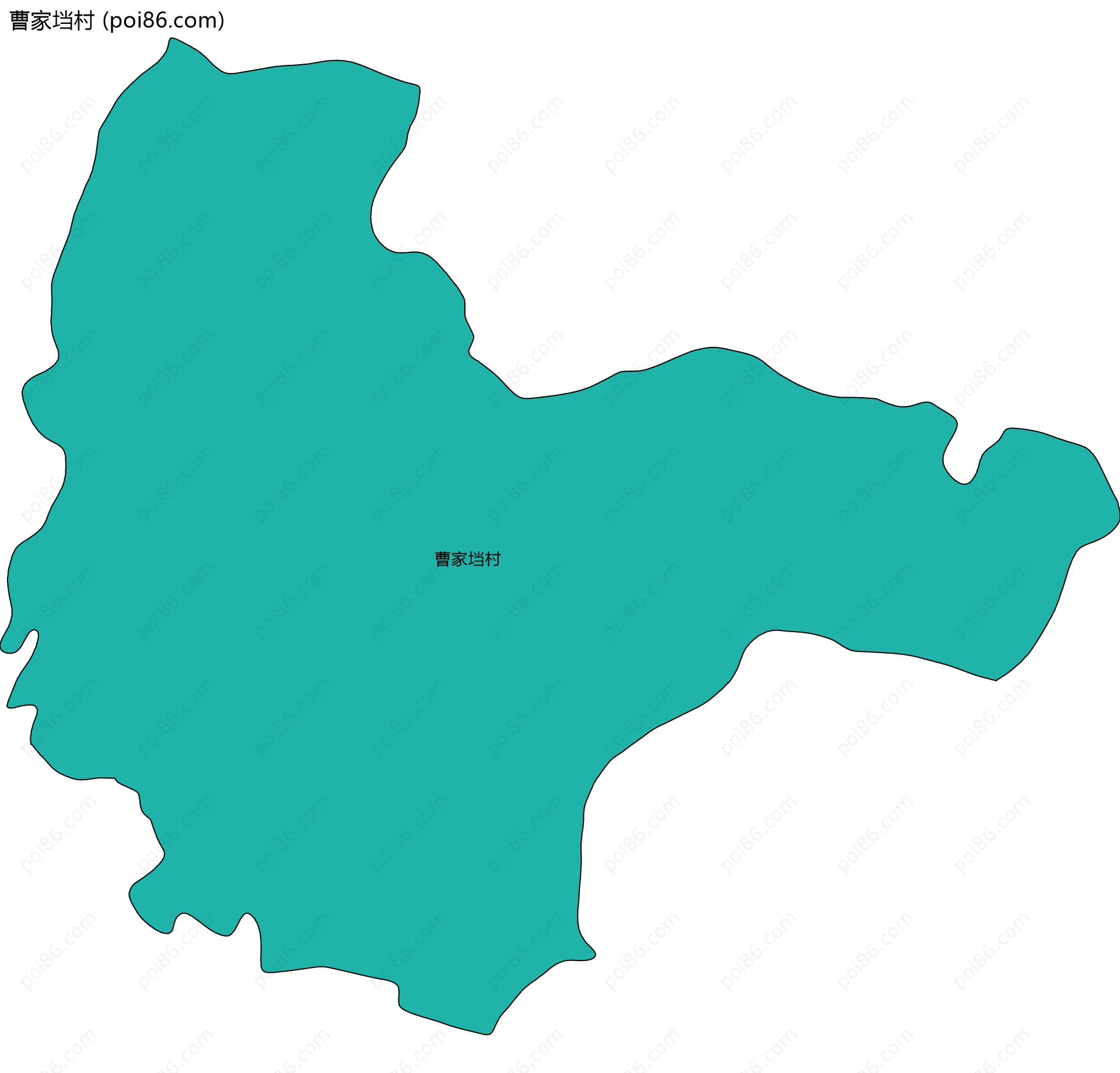 曹家垱村边界地图