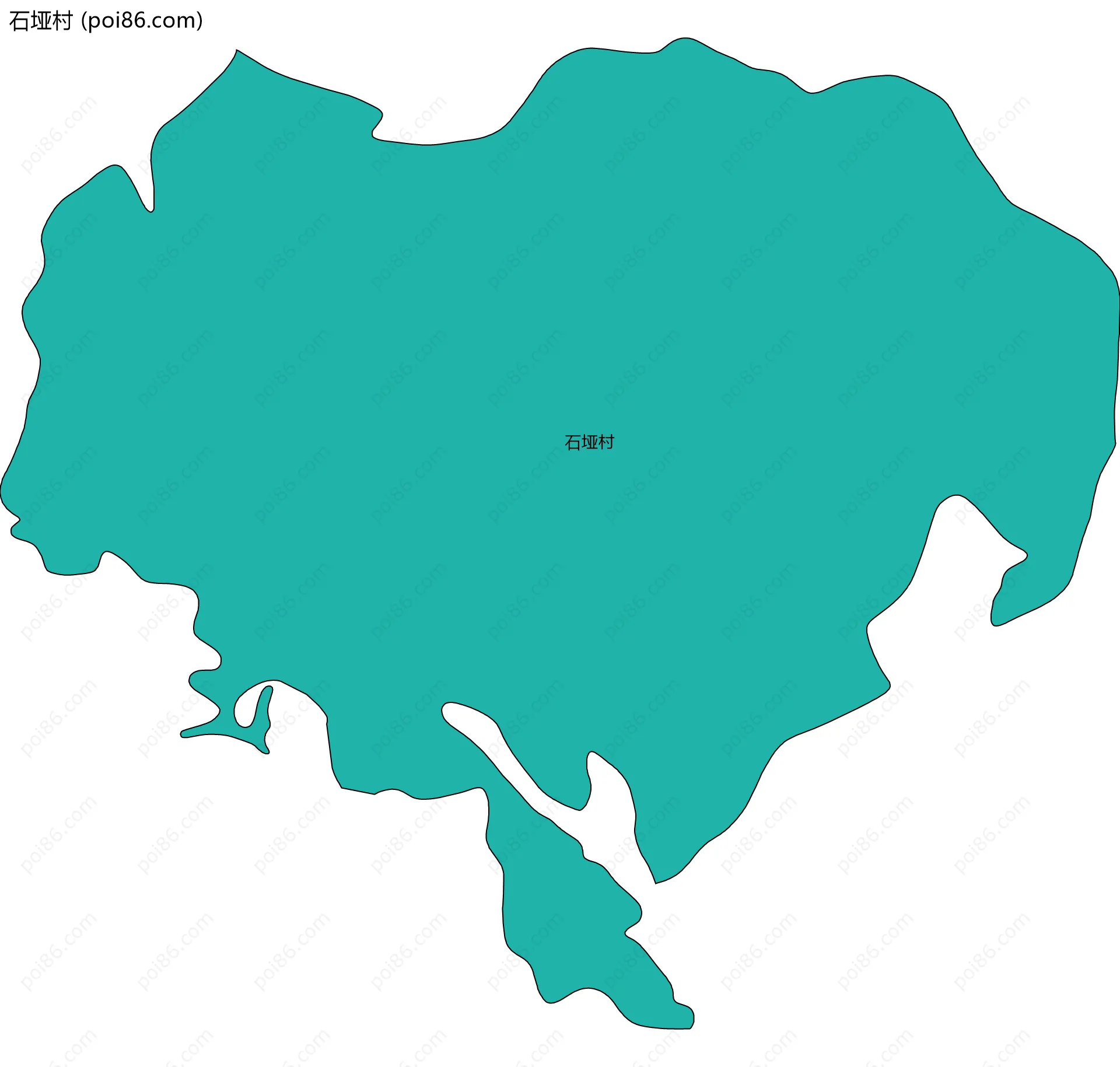 石垭村边界地图