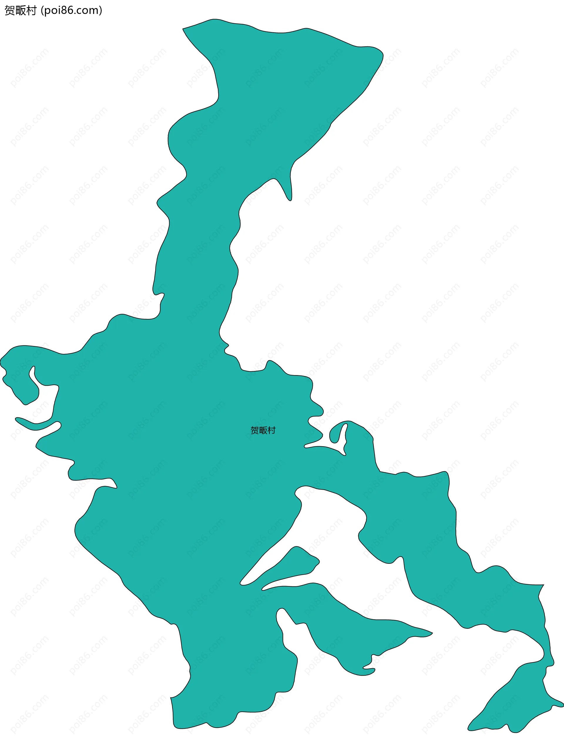 贺畈村边界地图