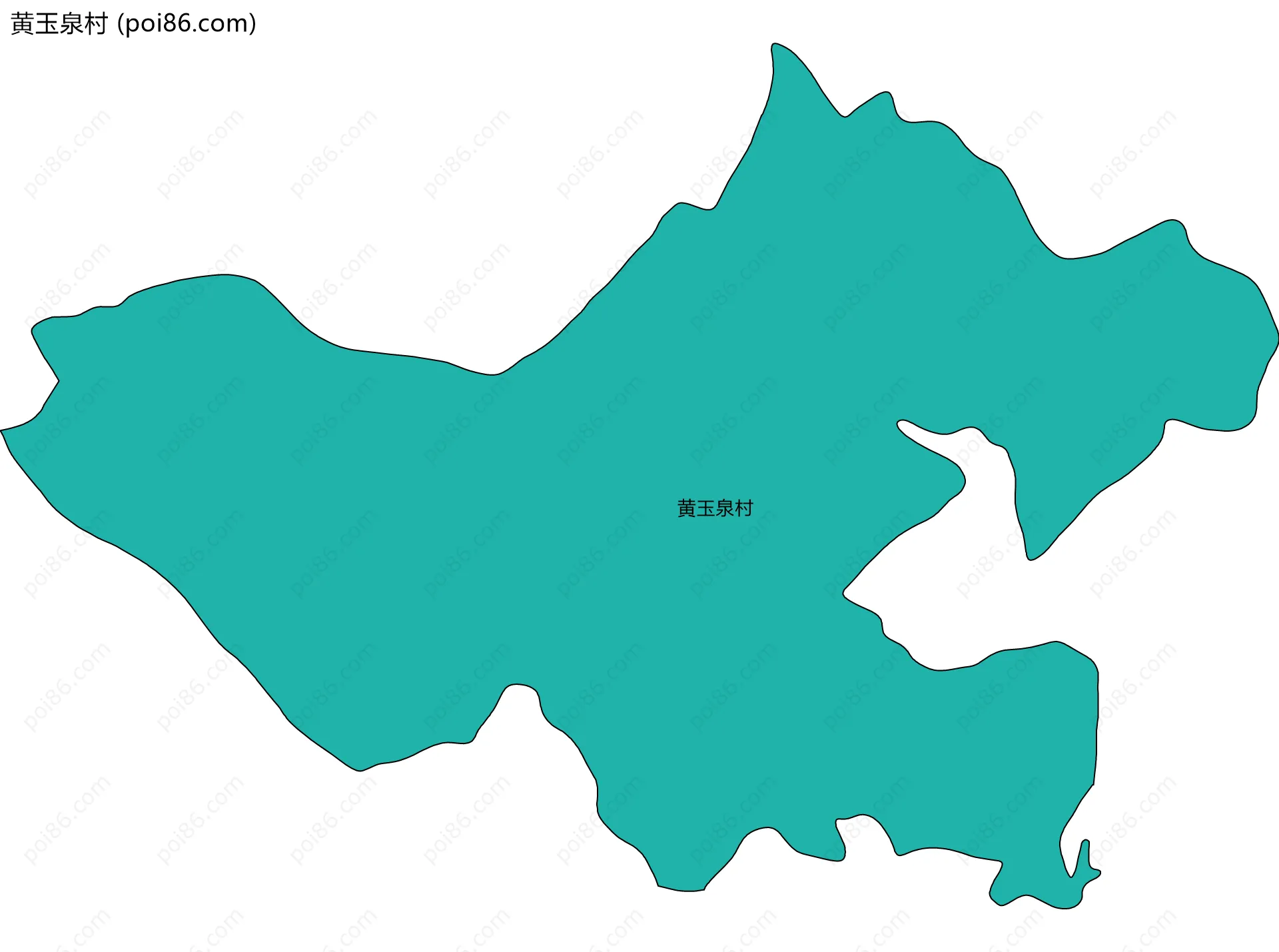 黄玉泉村边界地图