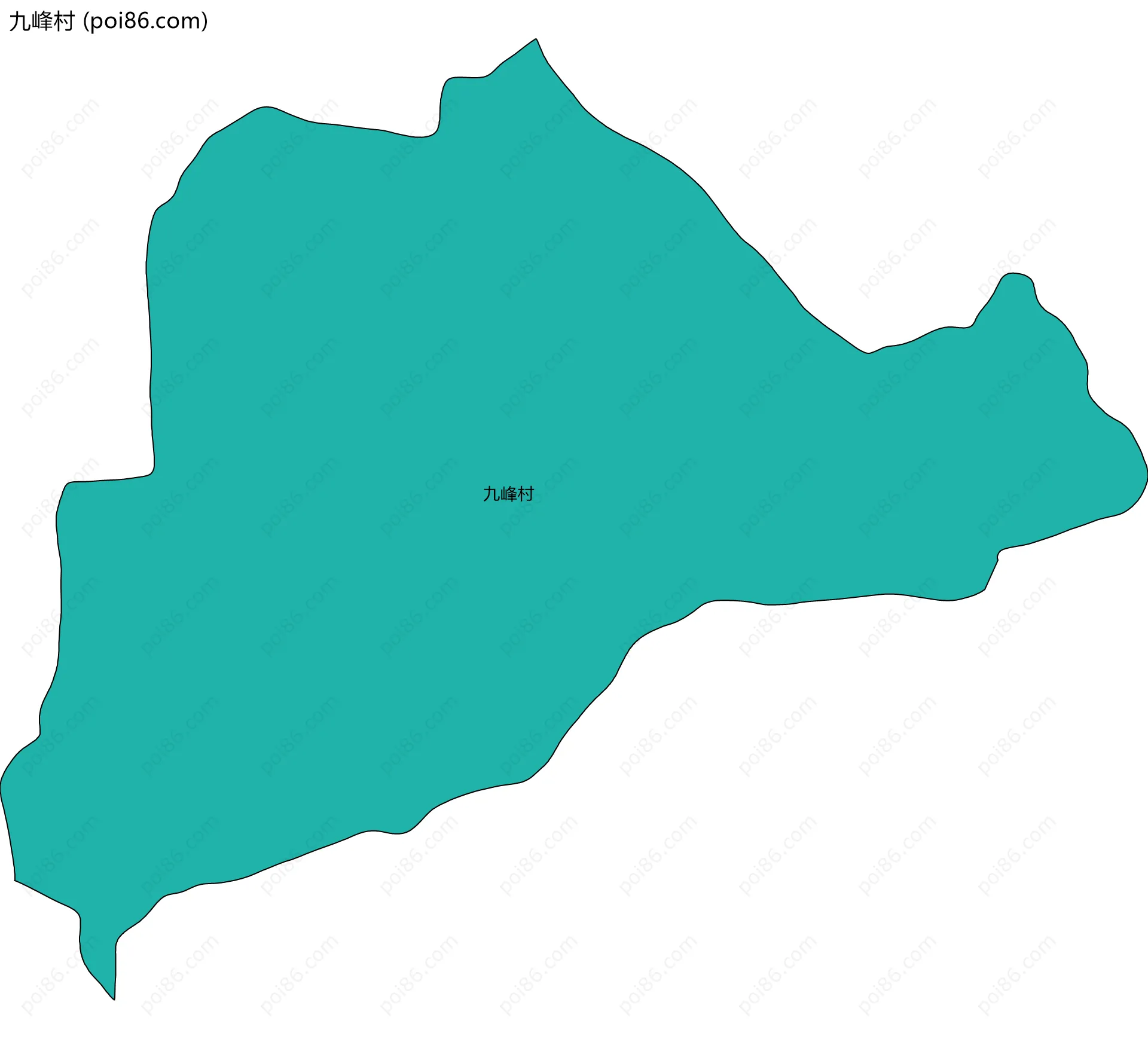 九峰村边界地图