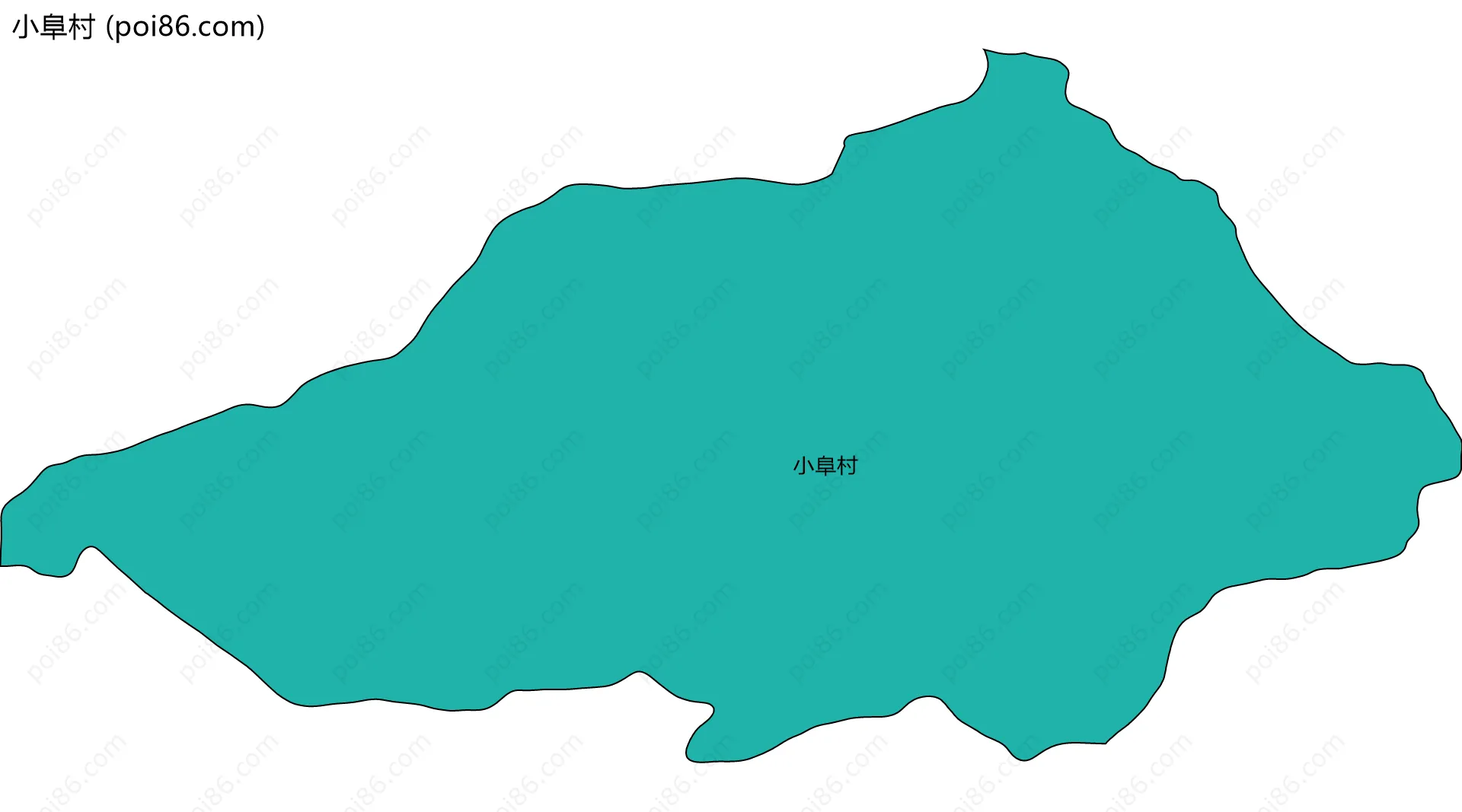 小阜村边界地图