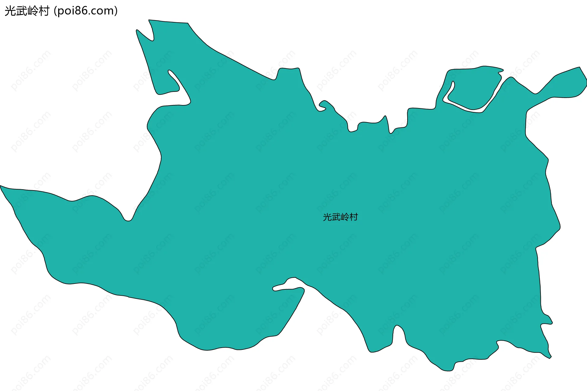 光武岭村边界地图