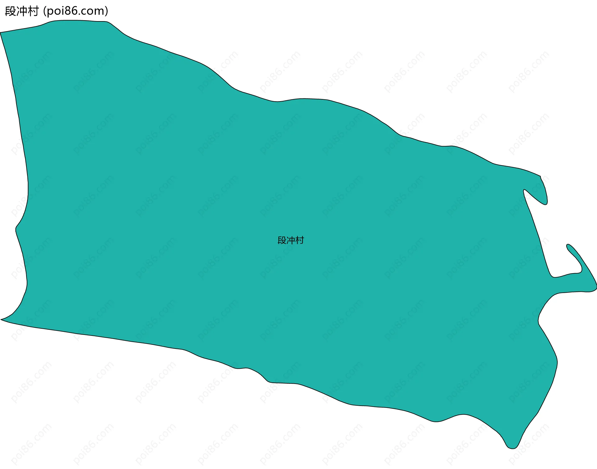 段冲村边界地图