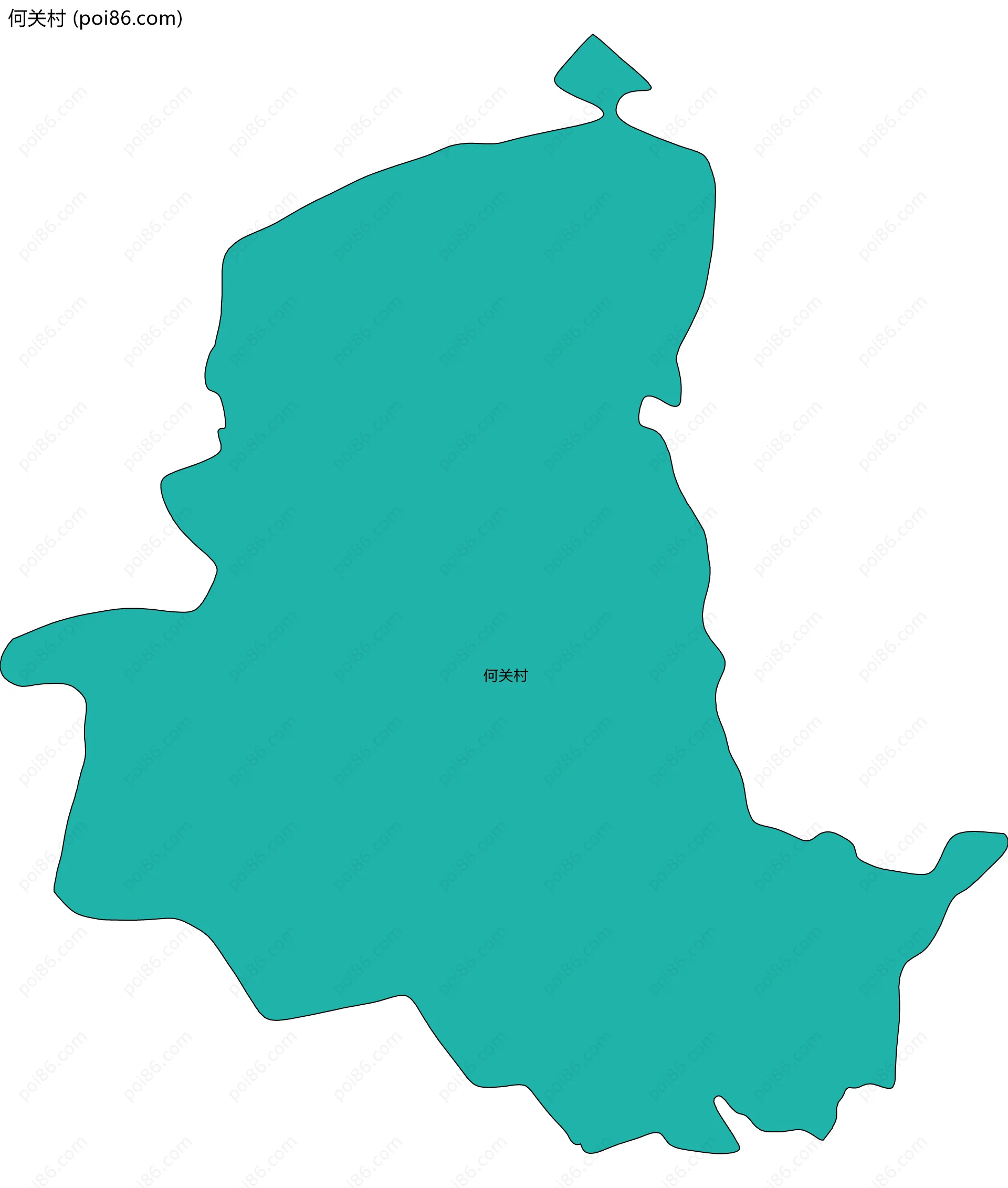 何关村边界地图
