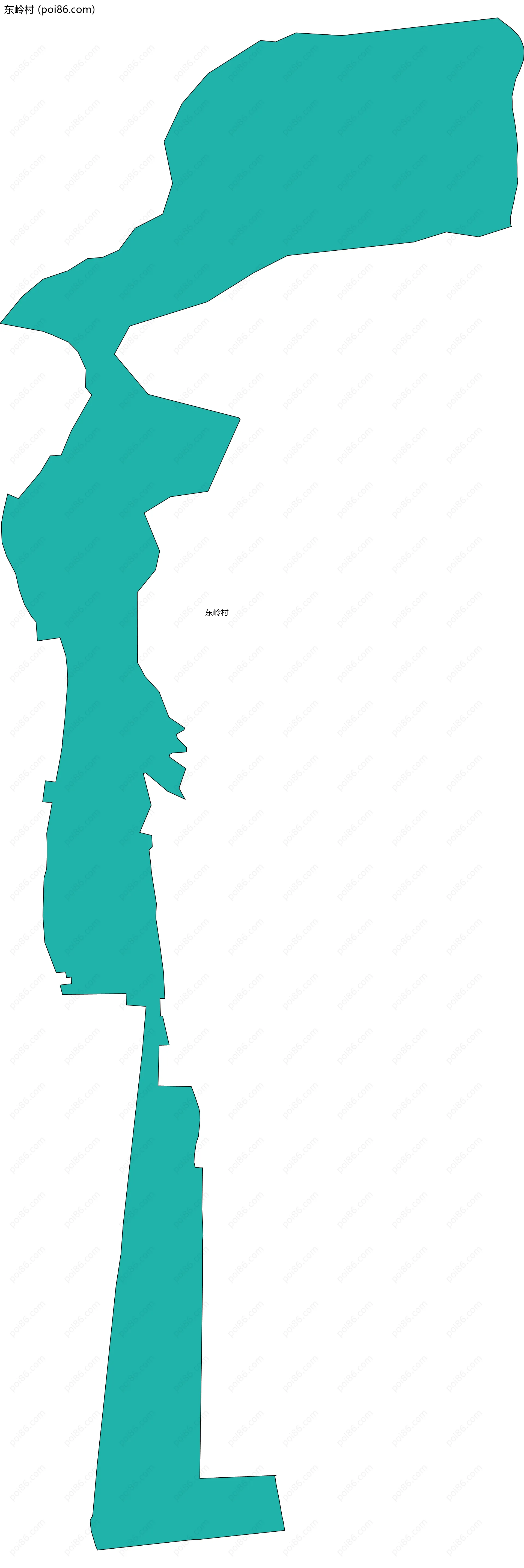 东岭村边界地图