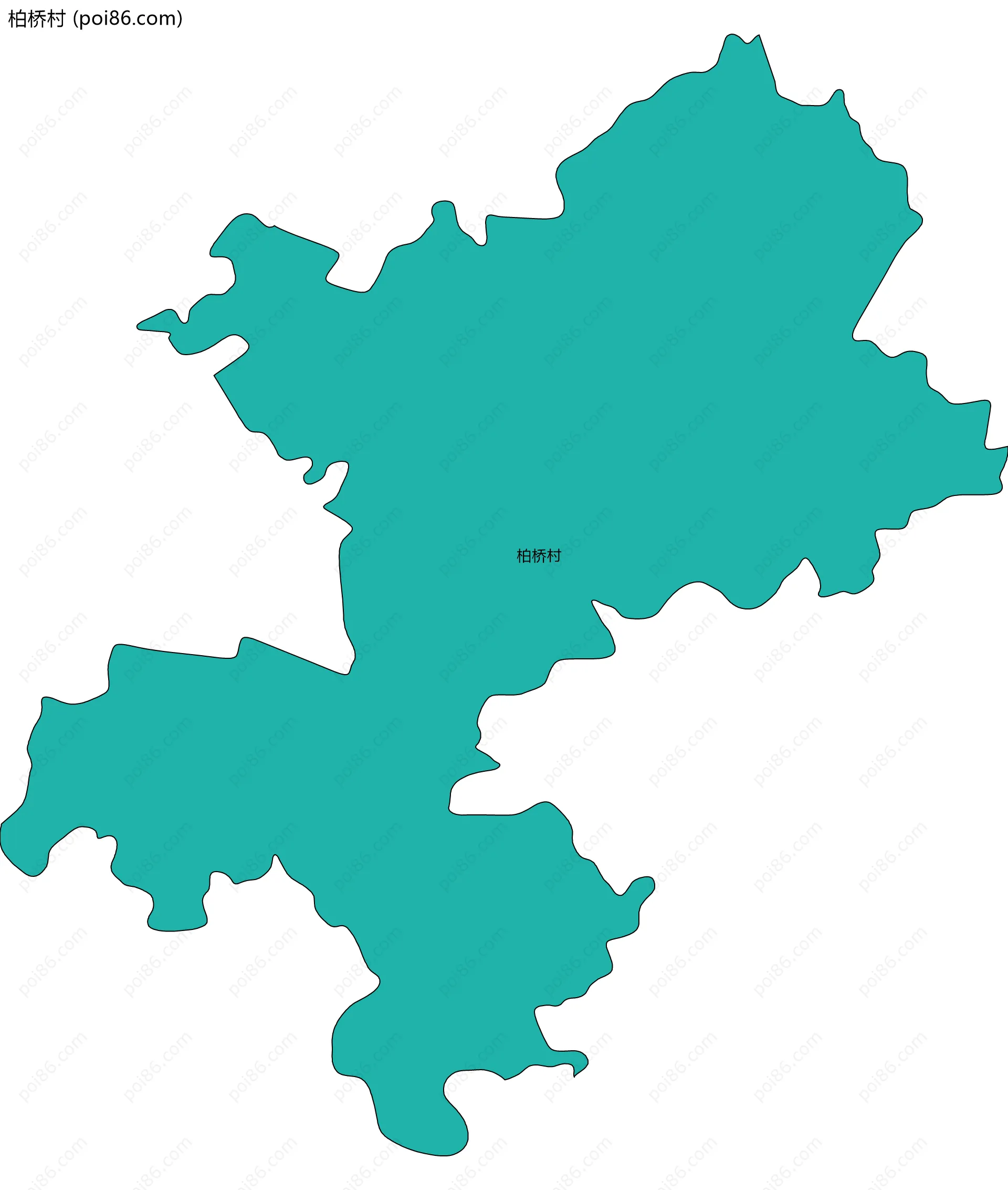 柏桥村边界地图