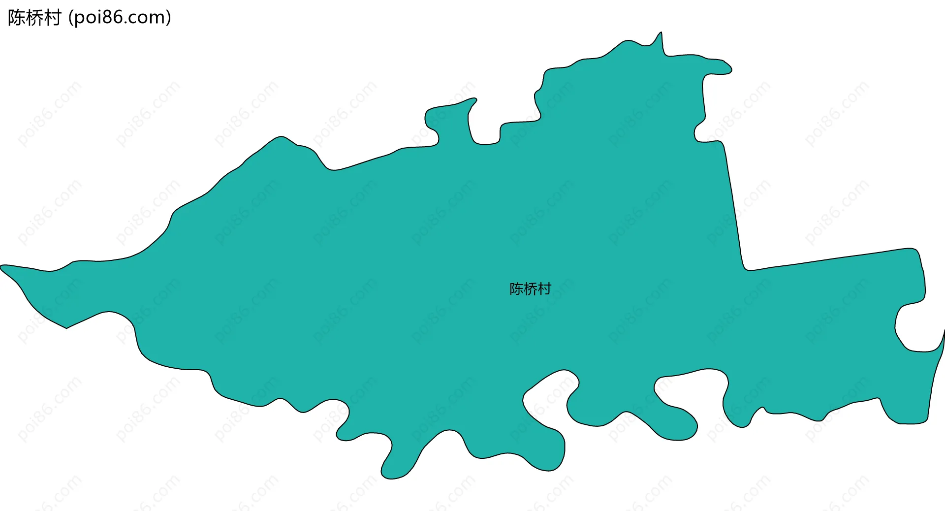 陈桥村边界地图