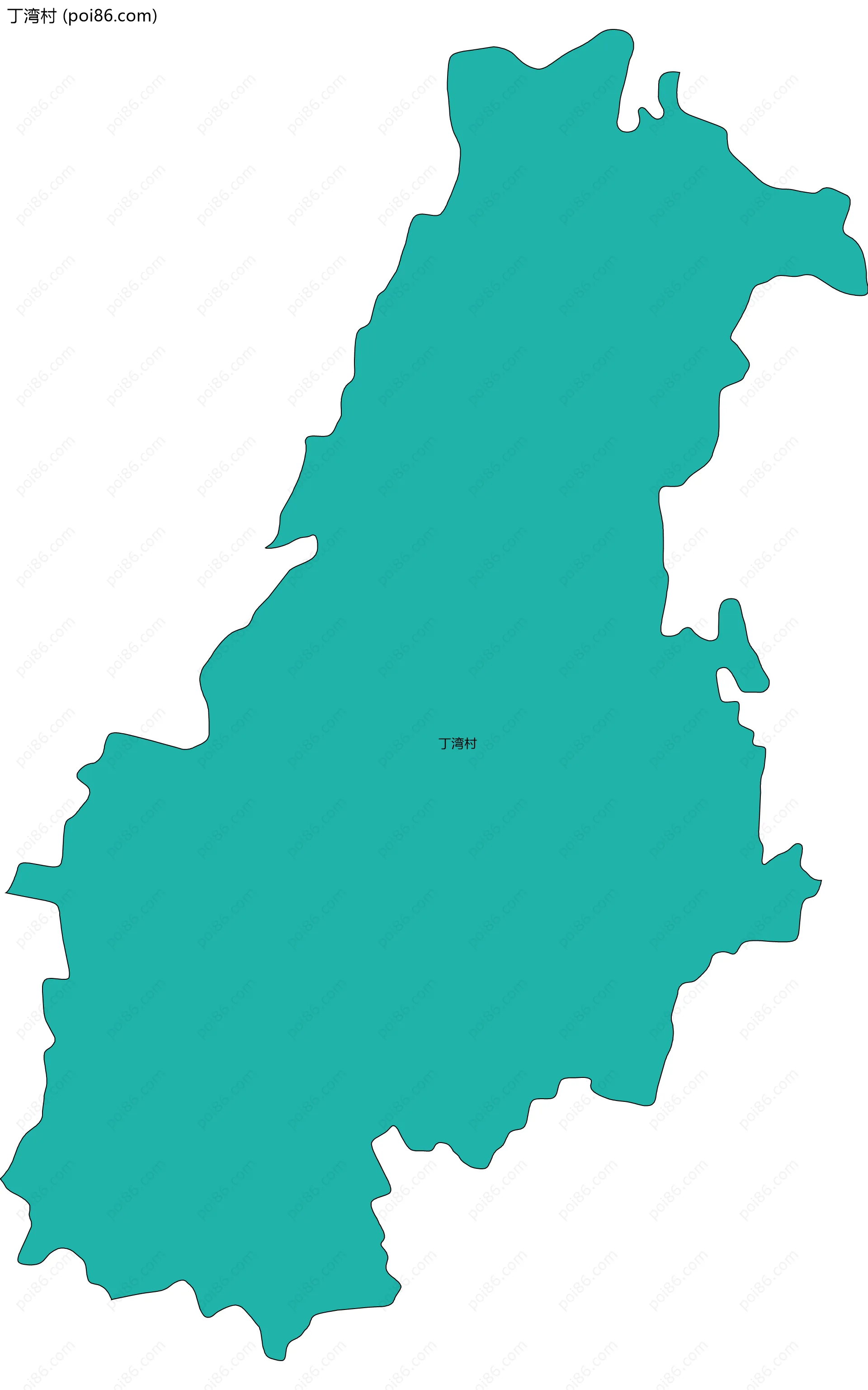 丁湾村边界地图