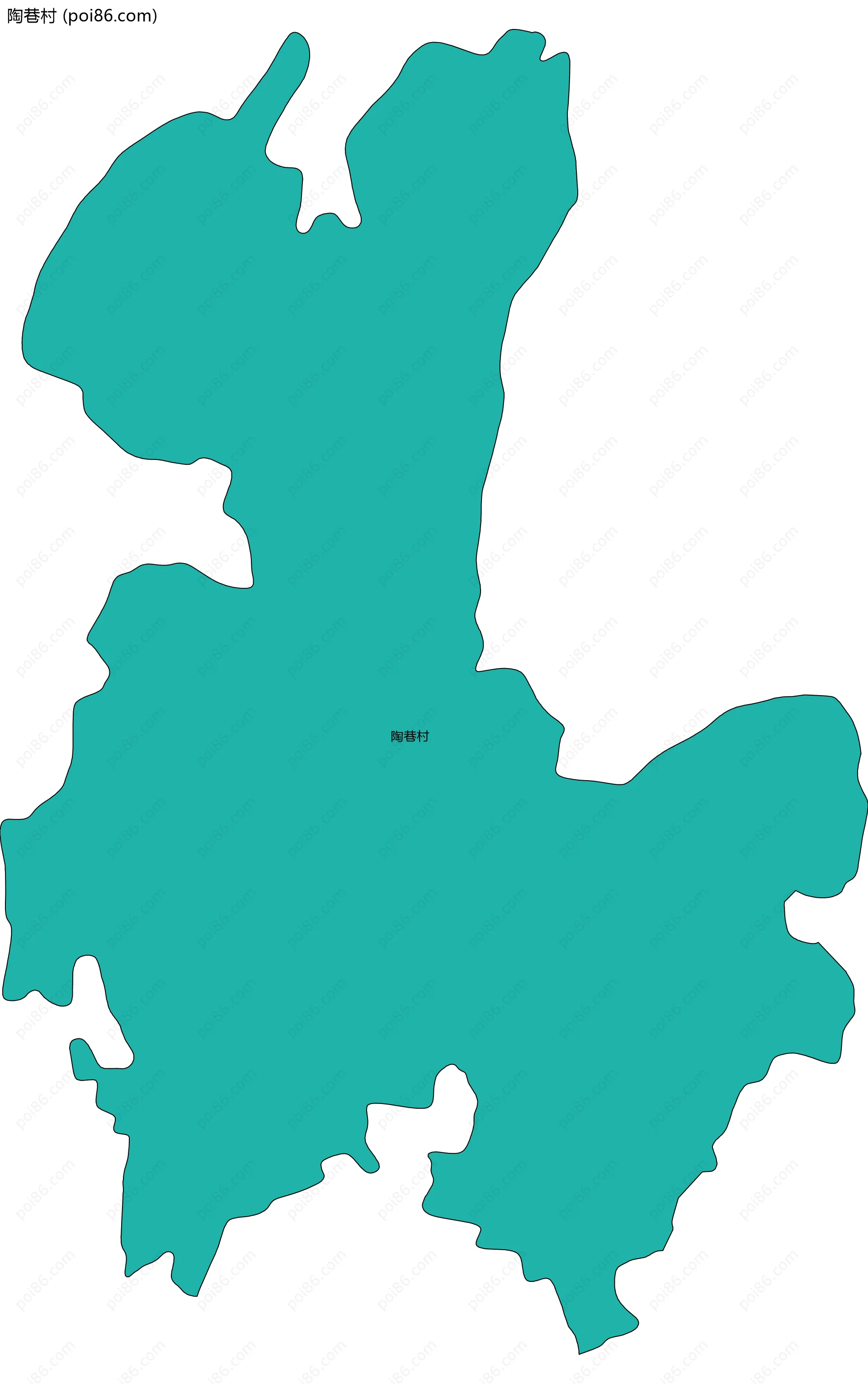 陶巷村边界地图