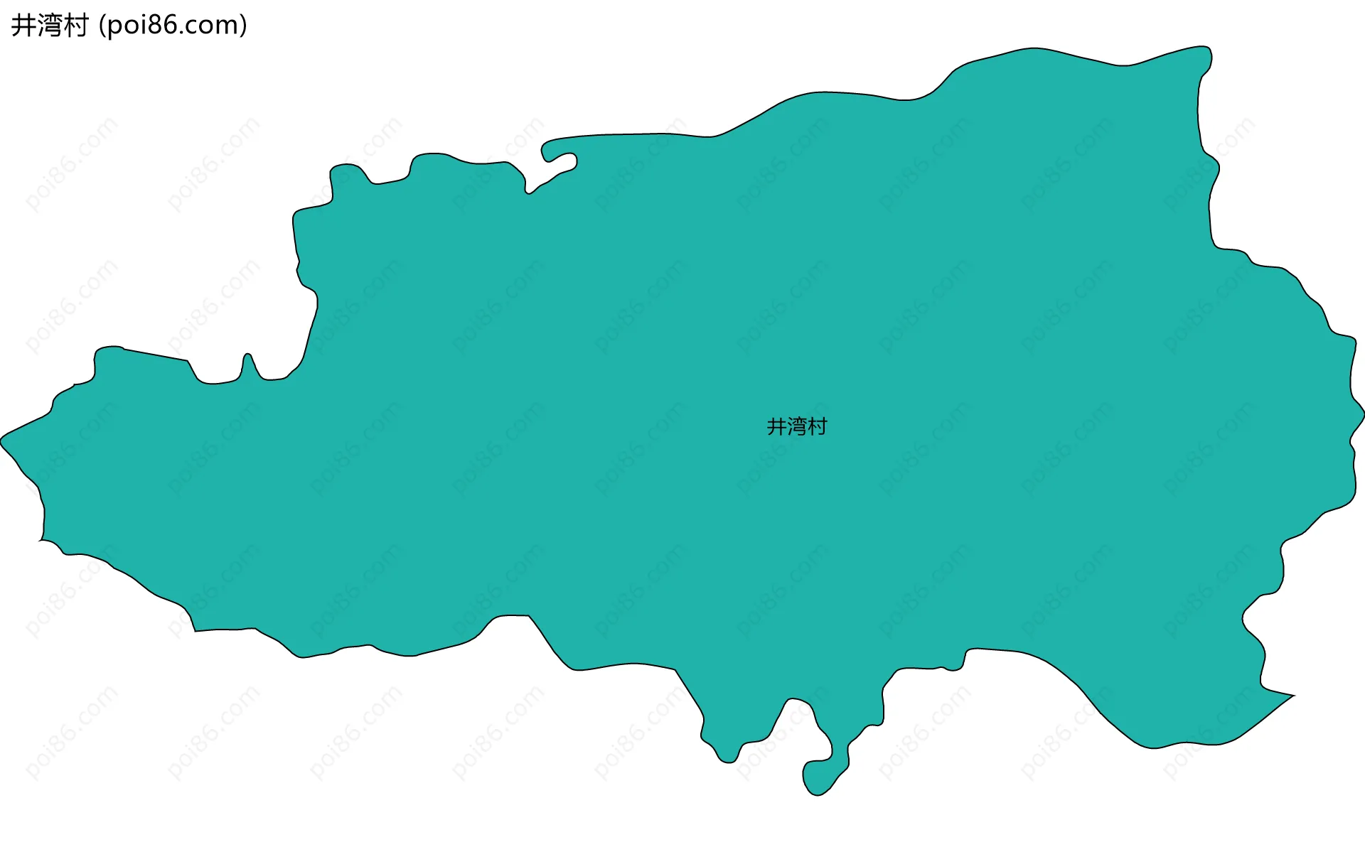 井湾村边界地图