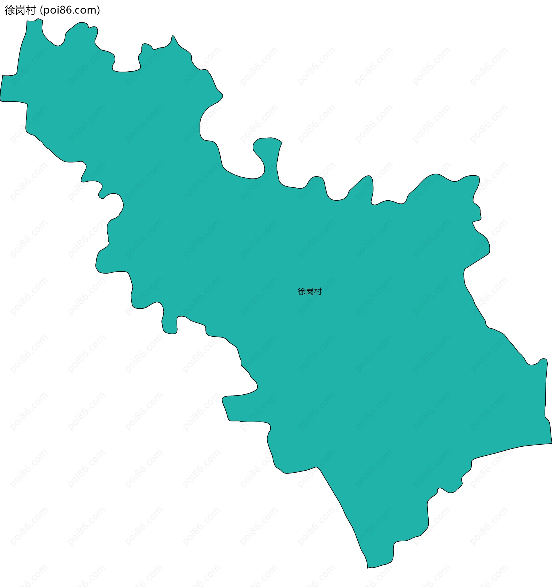 徐岗村边界地图