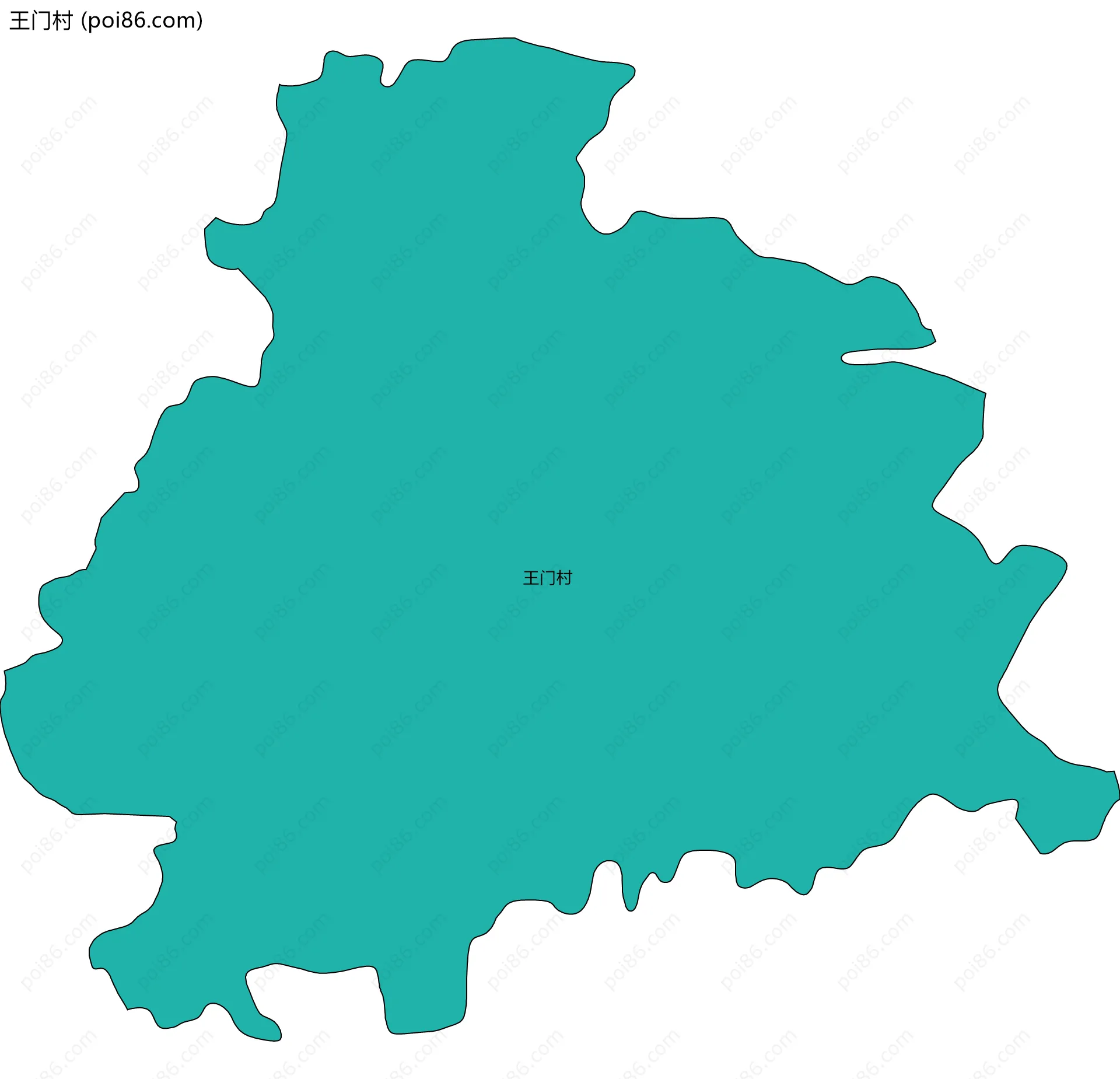 王门村边界地图