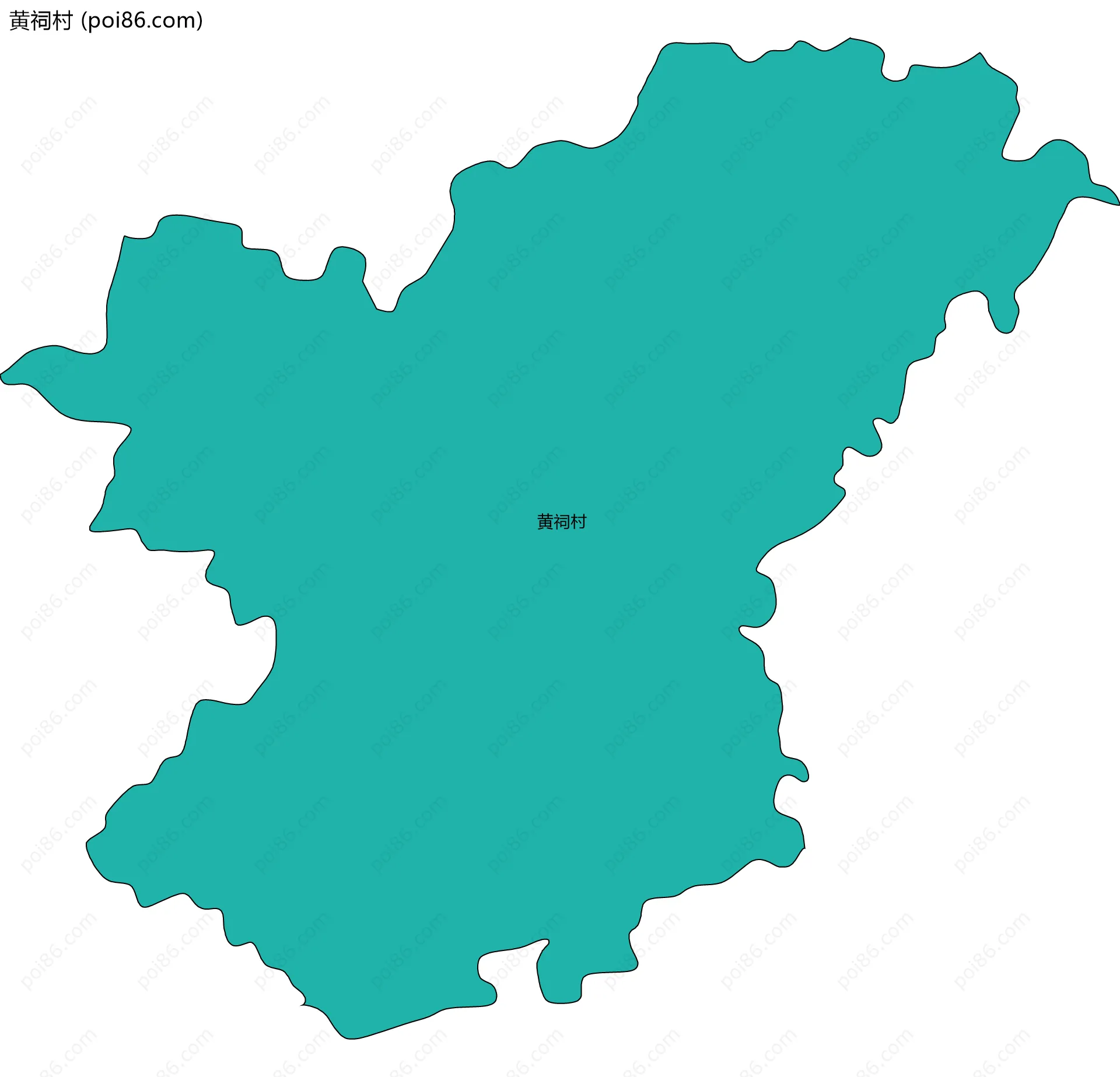 黄祠村边界地图