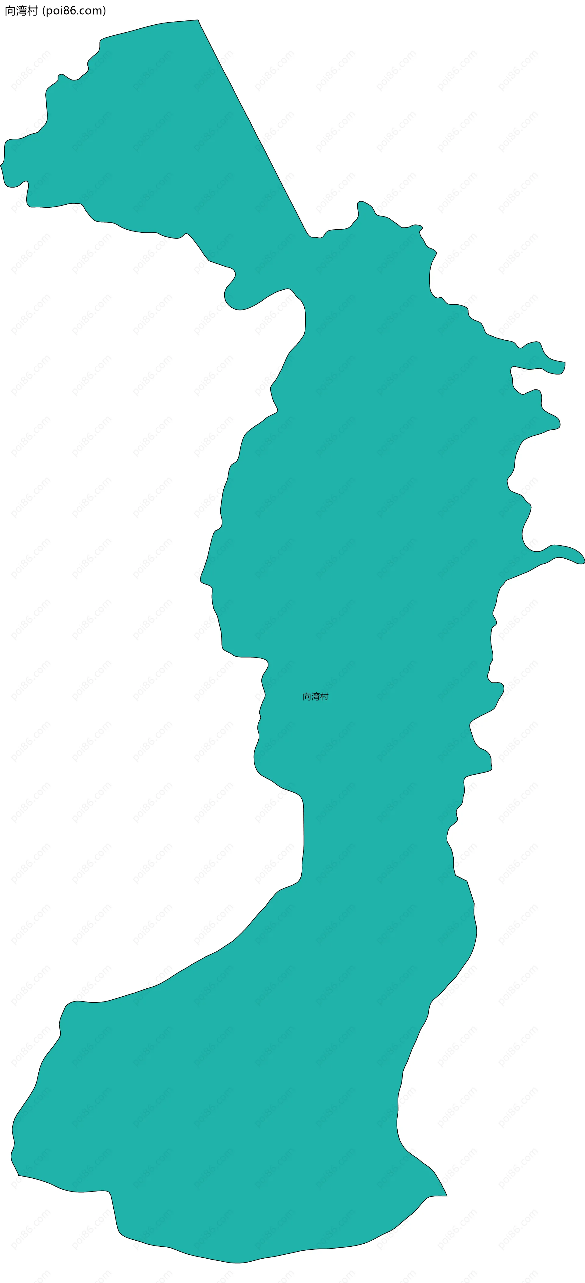 向湾村边界地图