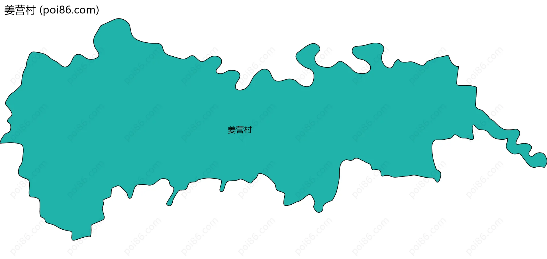 姜营村边界地图