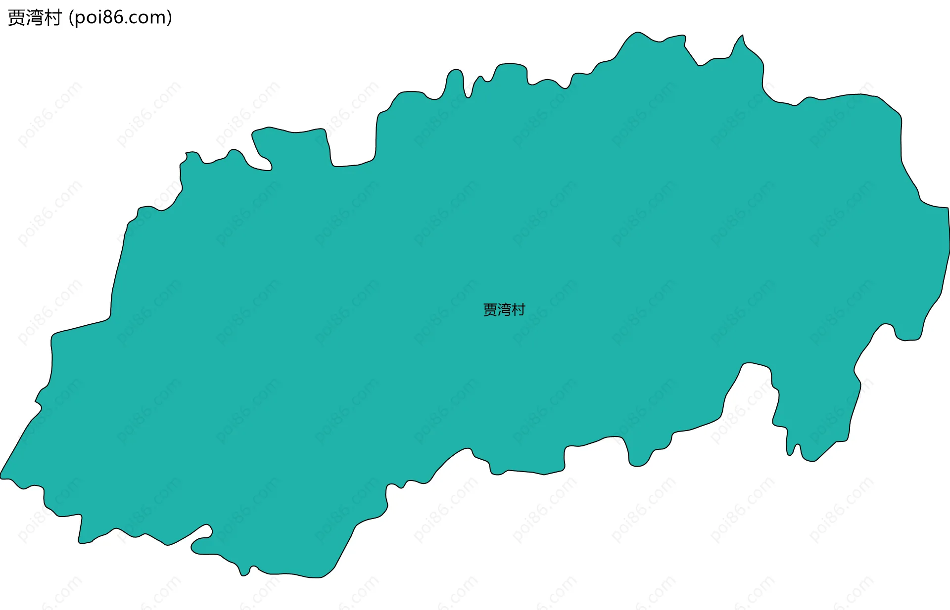 贾湾村边界地图