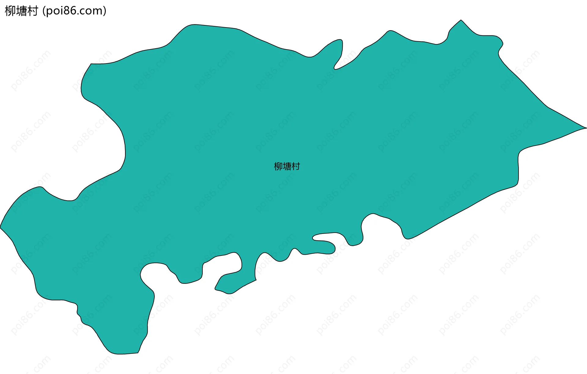 柳塘村边界地图