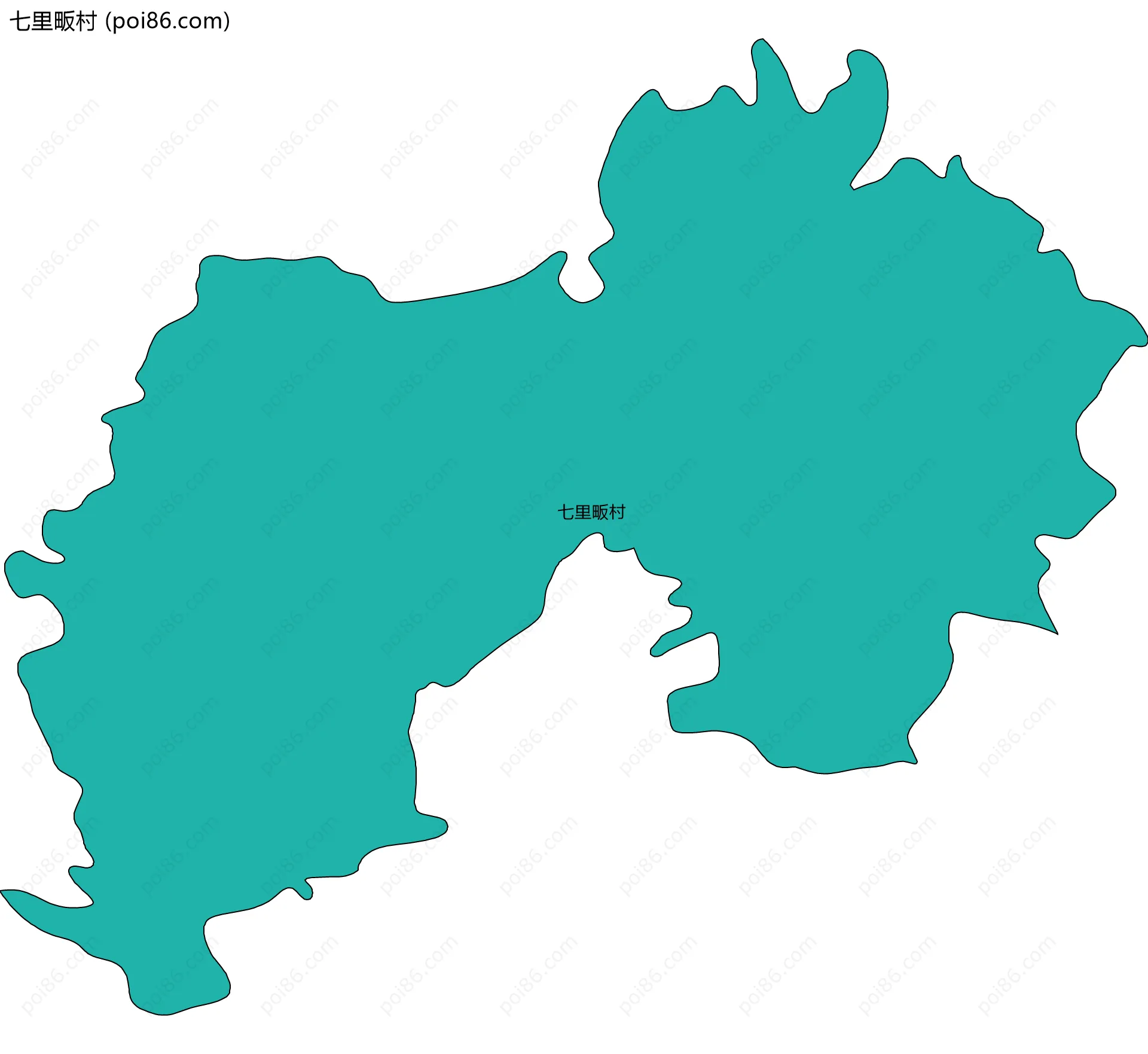 七里畈村边界地图