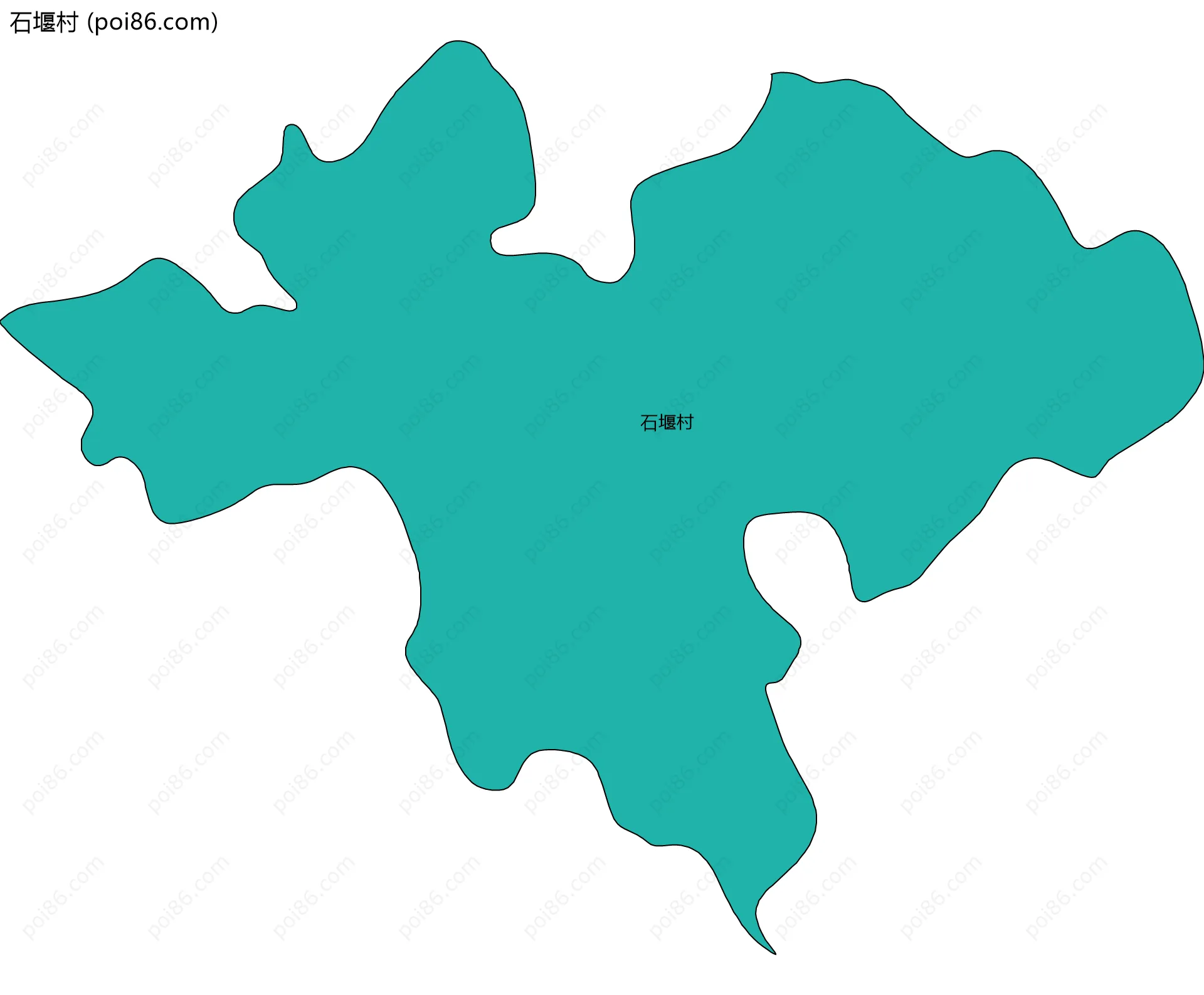 石堰村边界地图