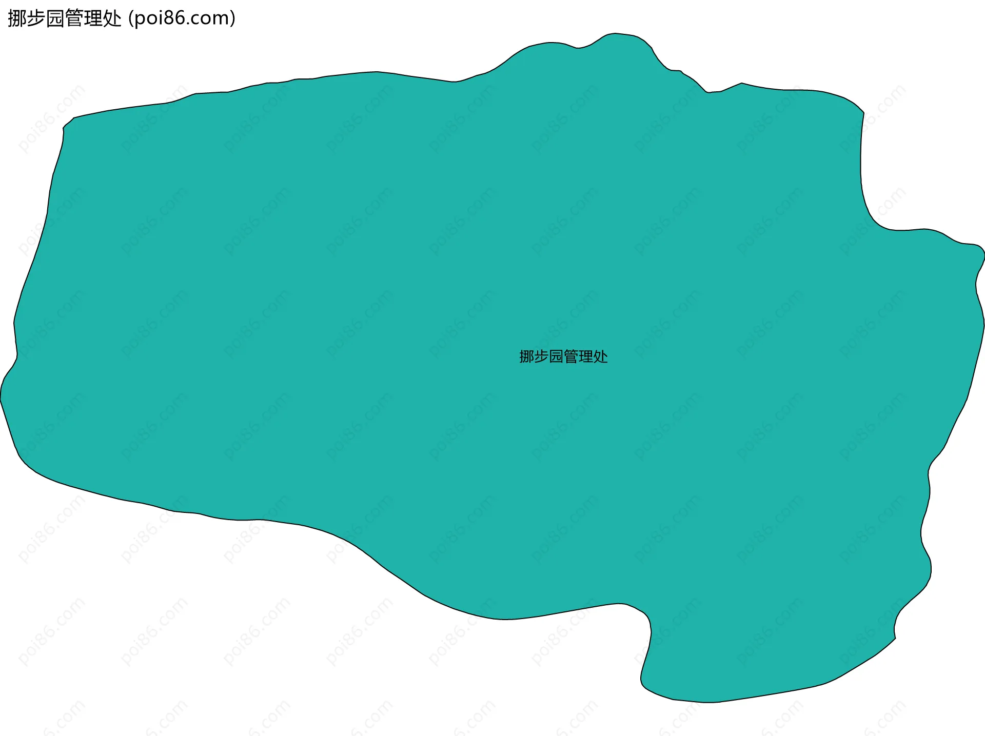挪步园管理处边界地图