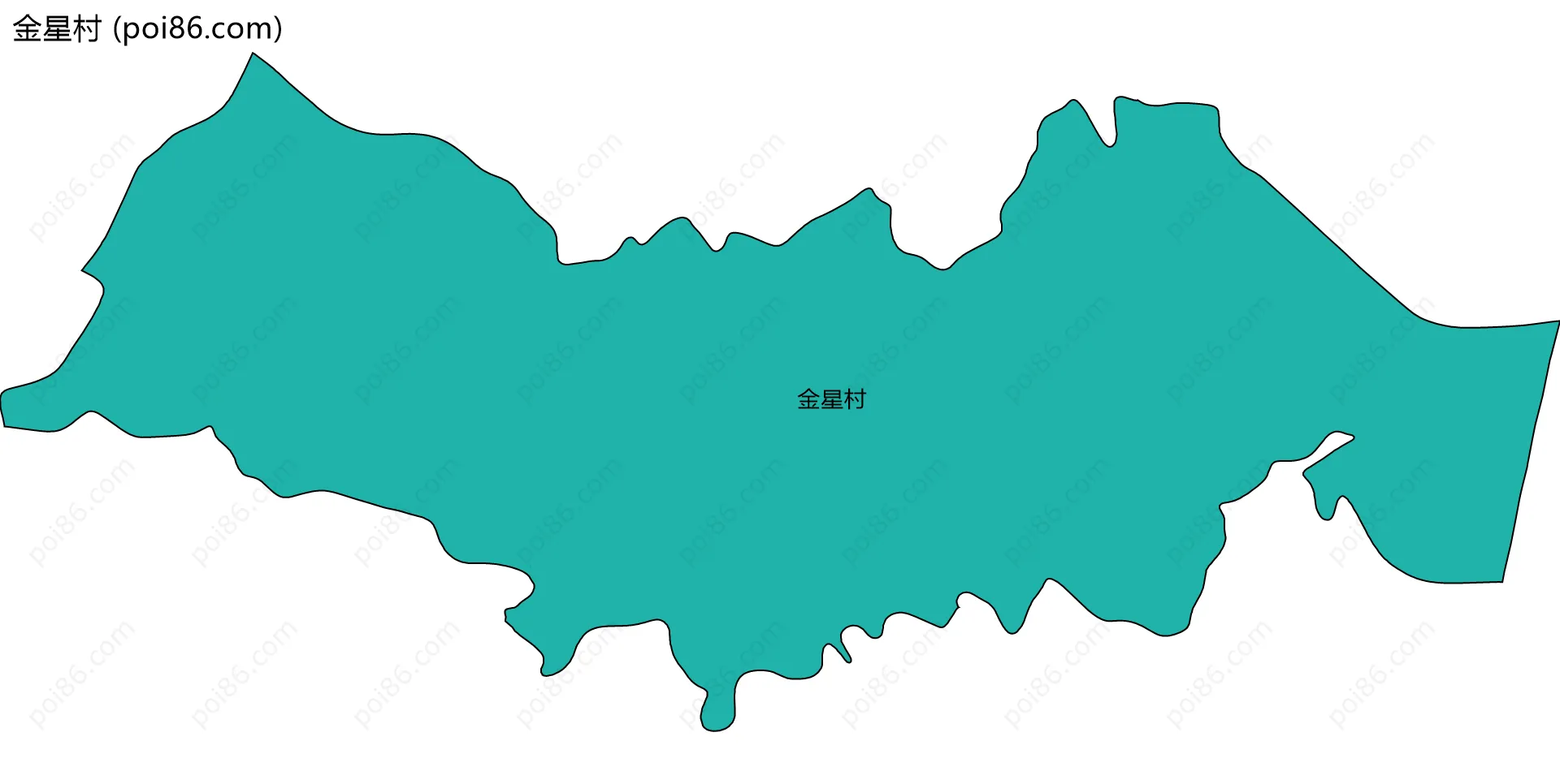 金星村边界地图