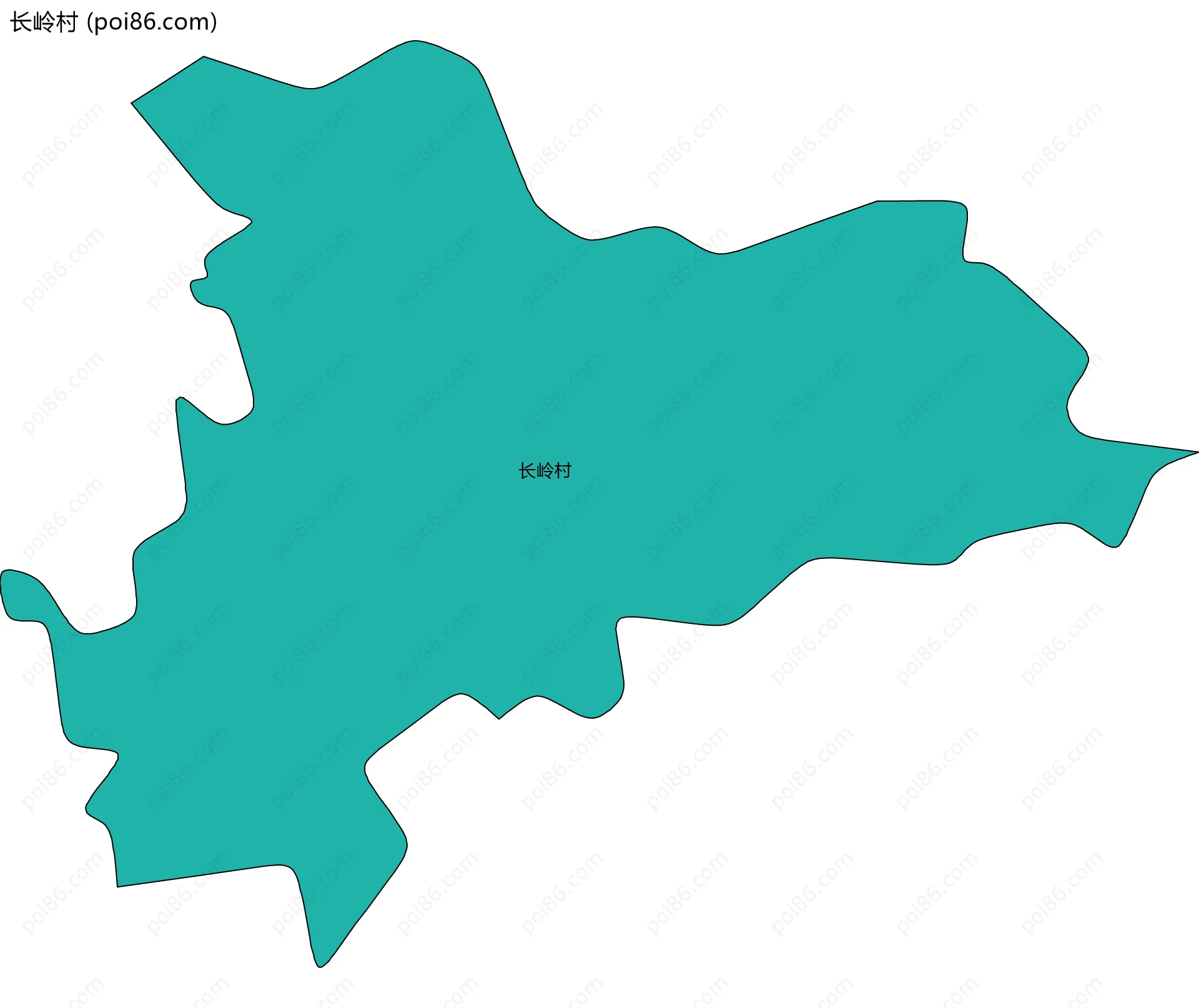 长岭村边界地图