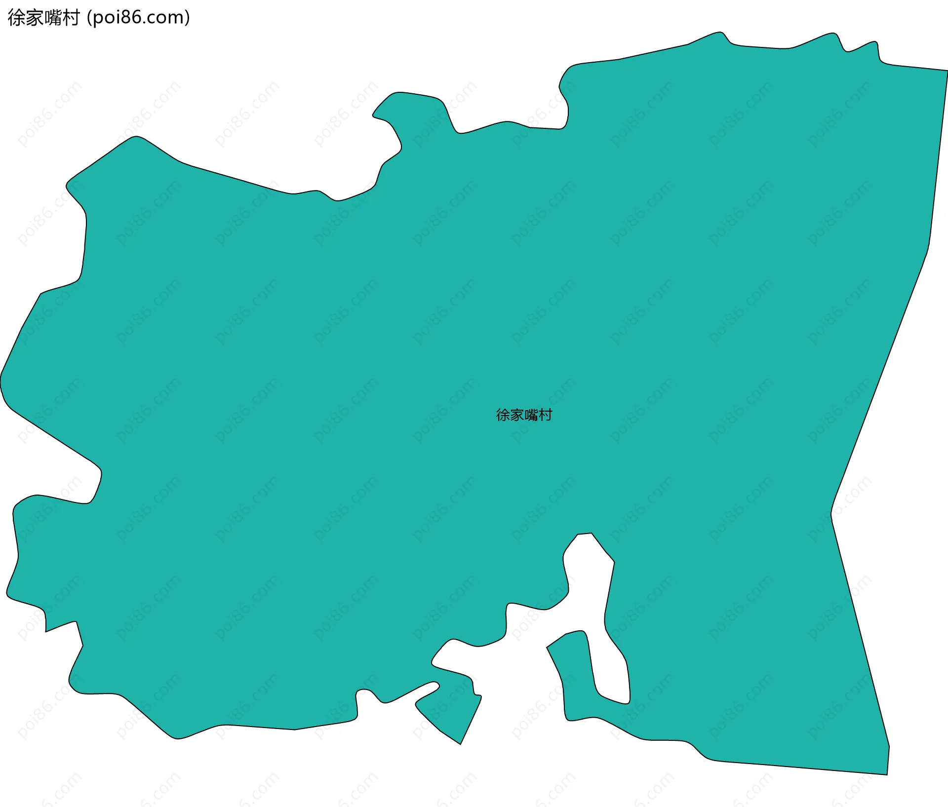 徐家嘴村边界地图