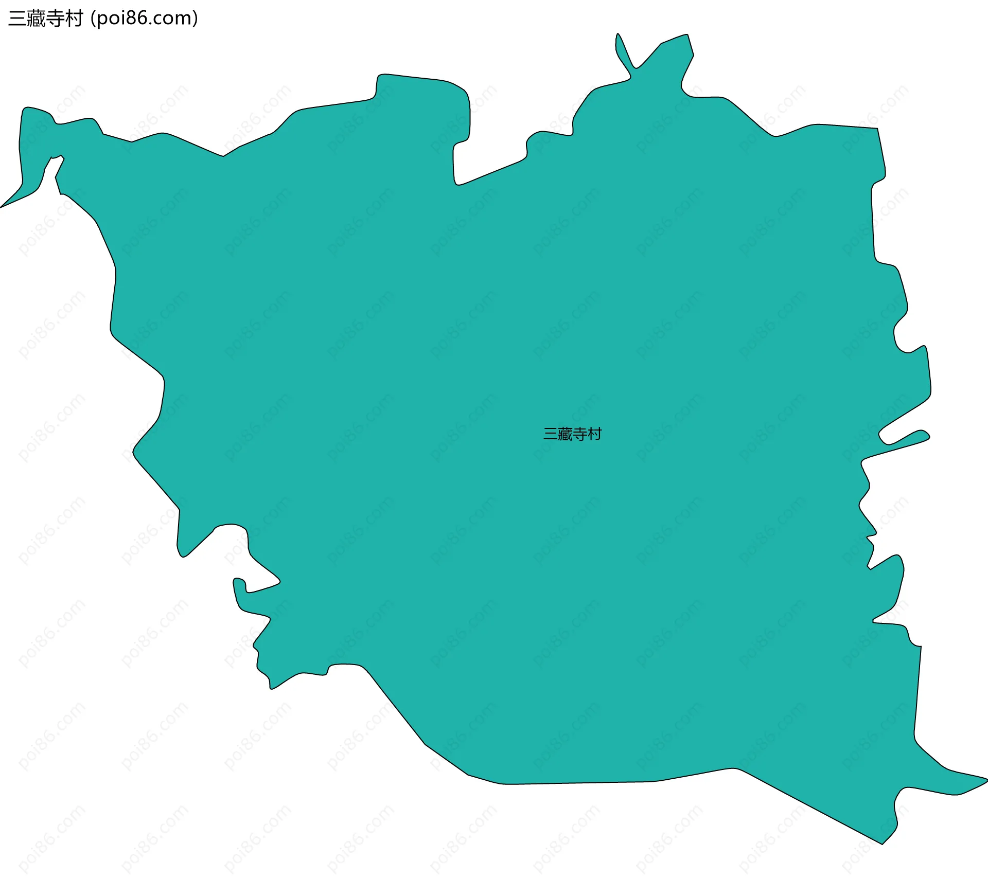 三藏寺村边界地图