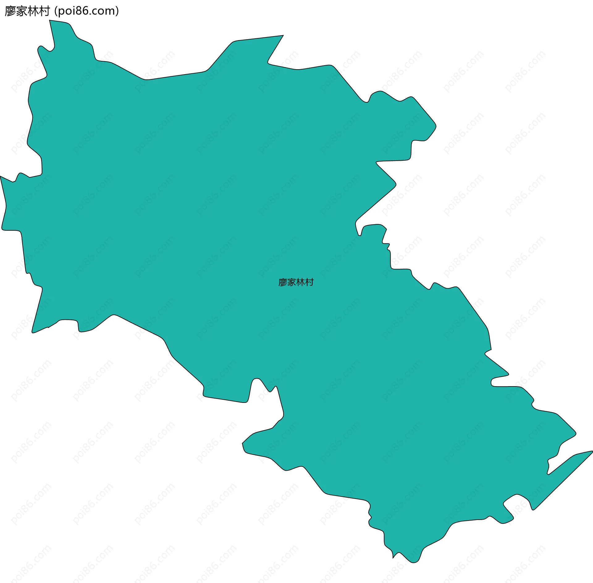 廖家林村边界地图