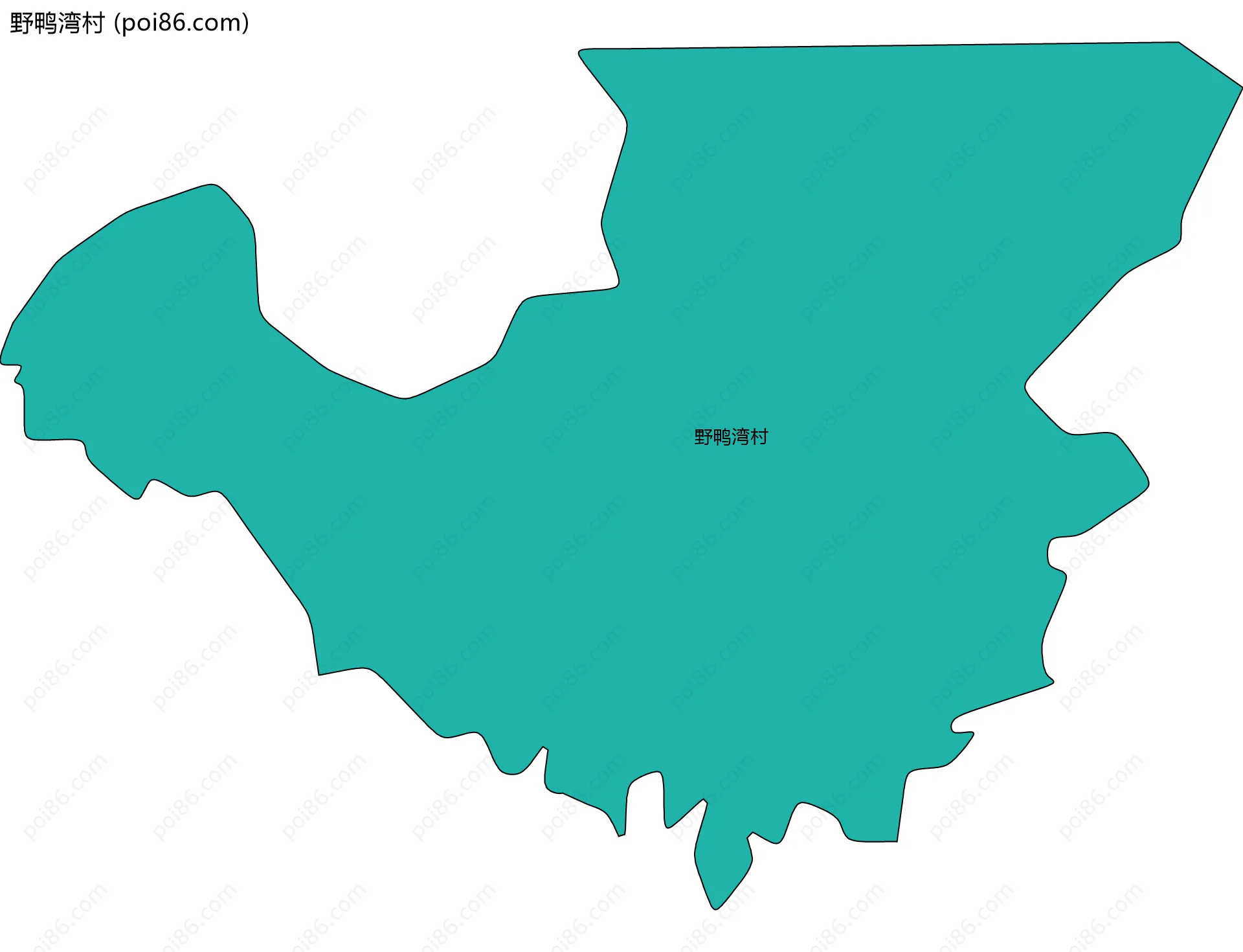 野鸭湾村边界地图