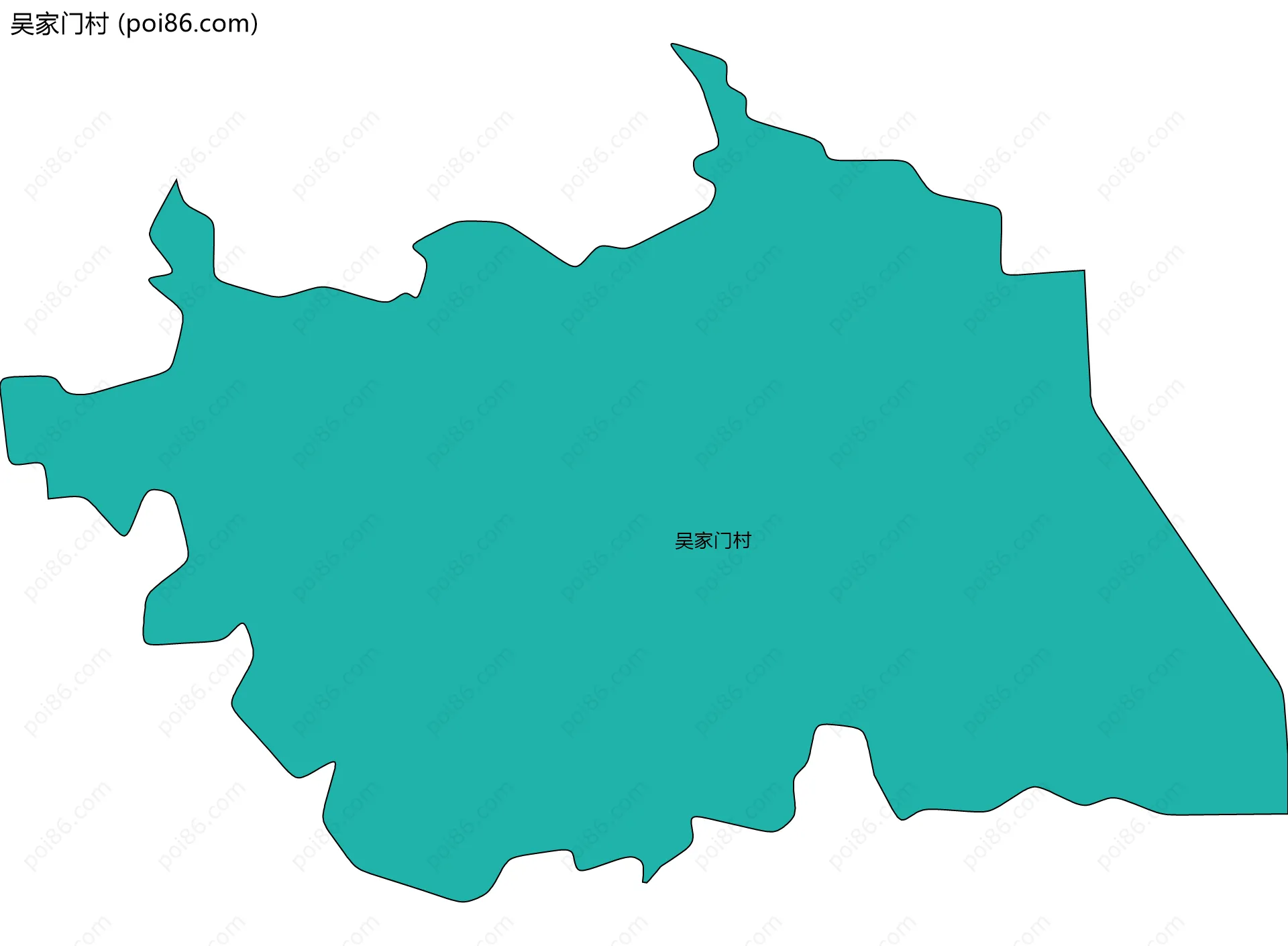 吴家门村边界地图