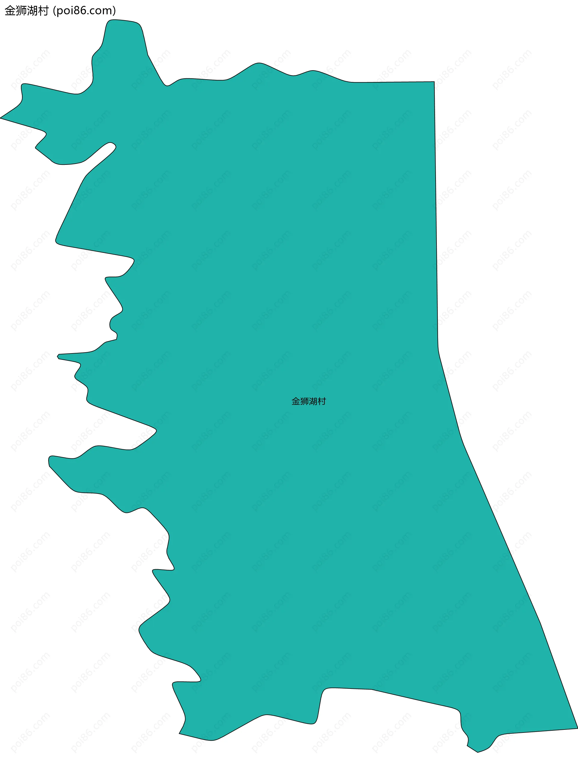 金狮湖村边界地图