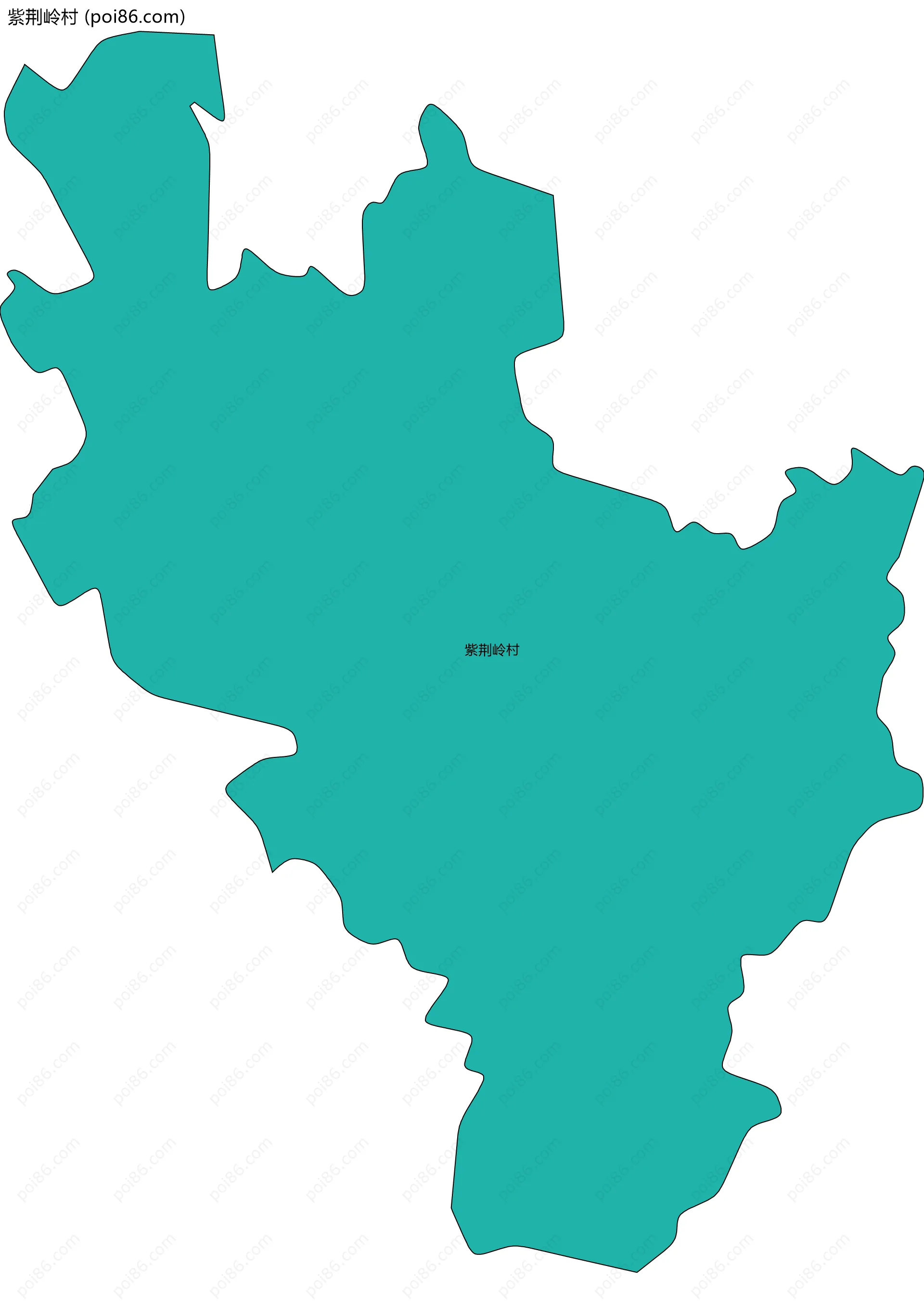 紫荆岭村边界地图