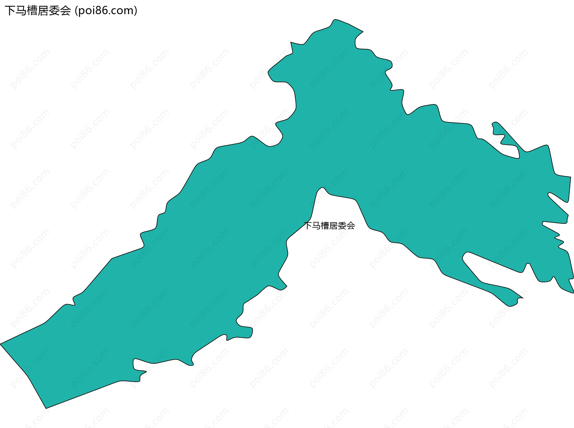 下马槽居委会边界地图