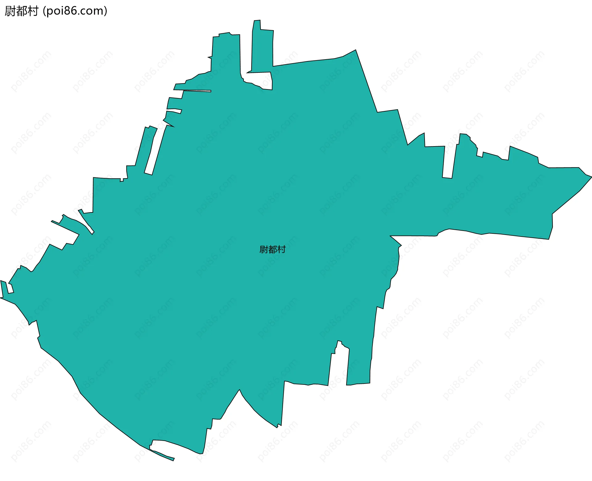 尉都村边界地图