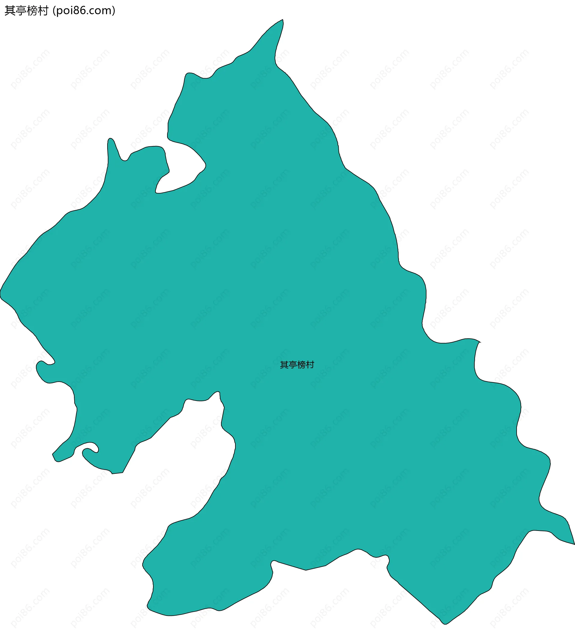 其亭榜村边界地图