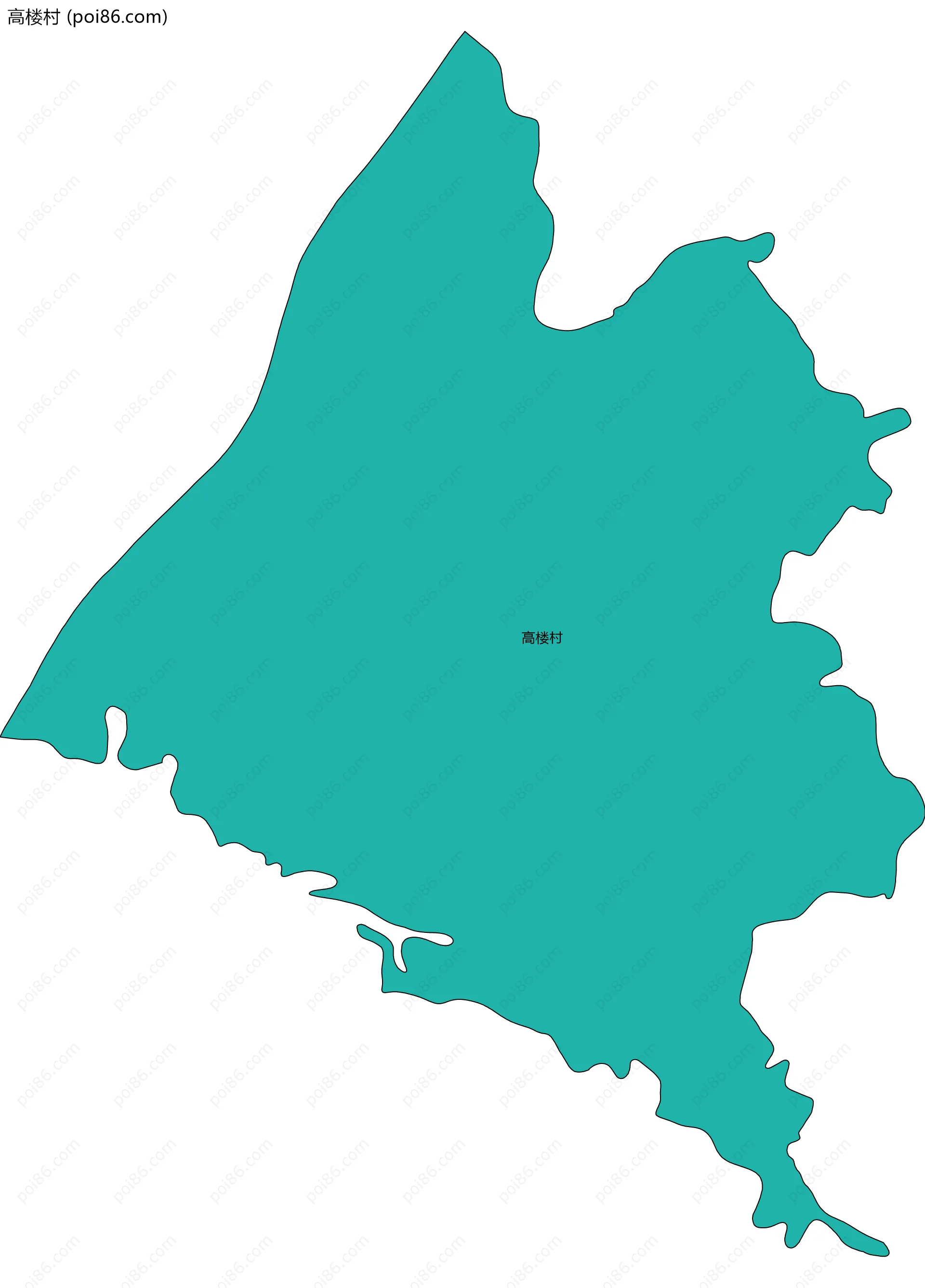 高楼村边界地图