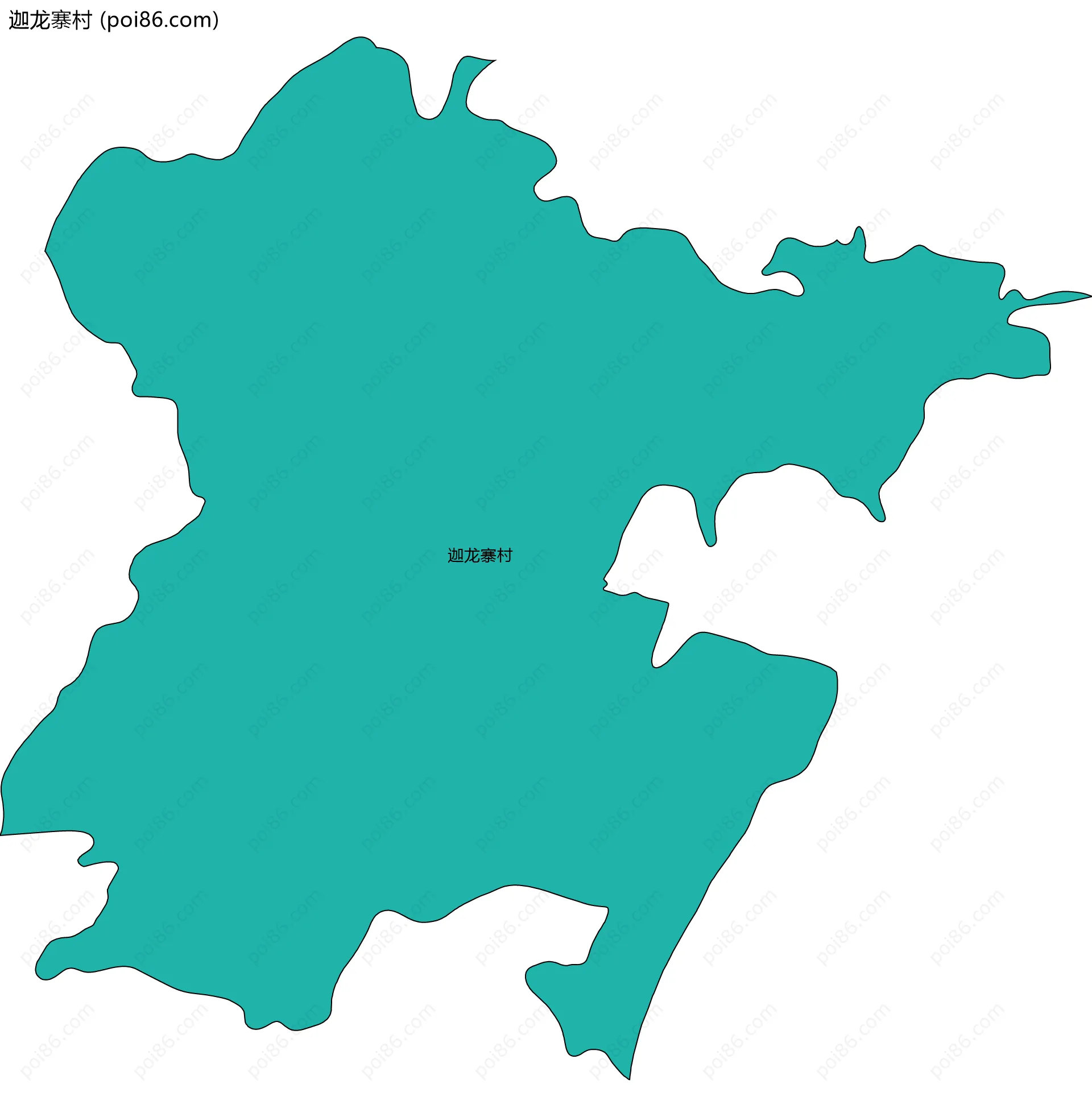 迦龙寨村边界地图