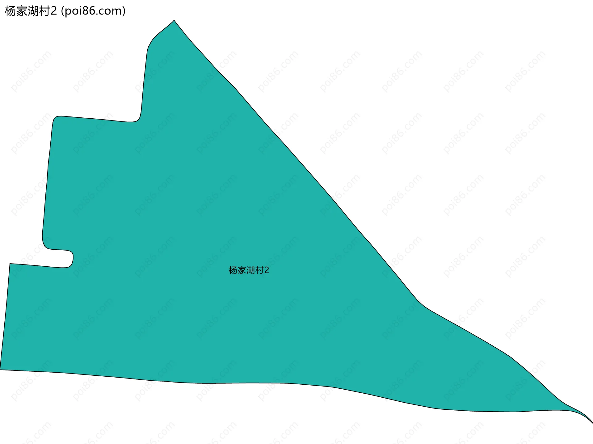 杨家湖村2边界地图