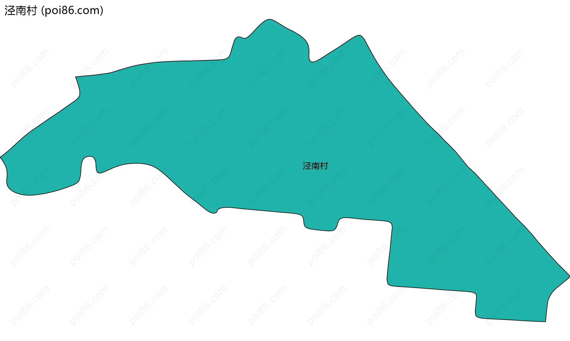 泾南村边界地图