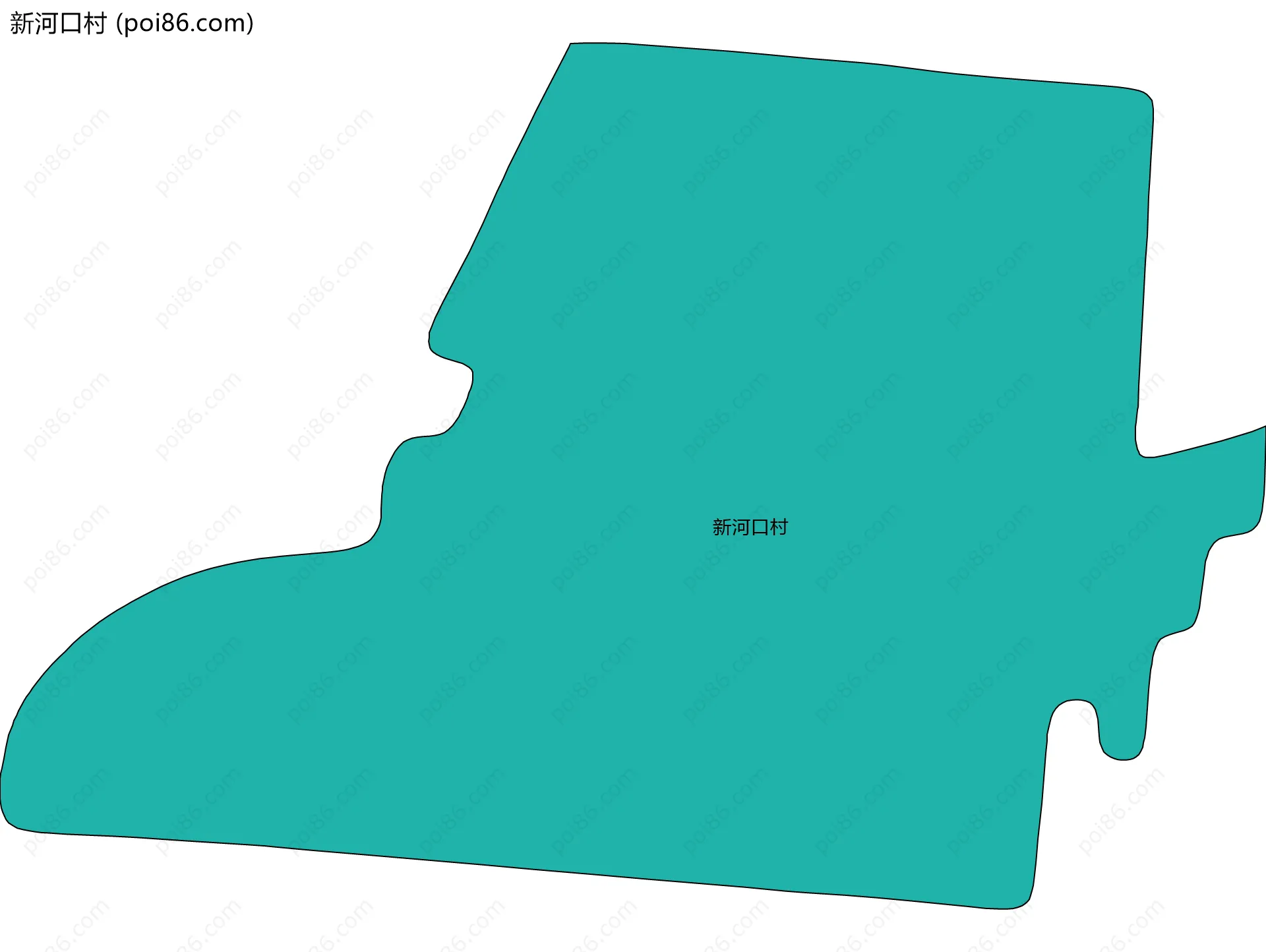 新河口村边界地图