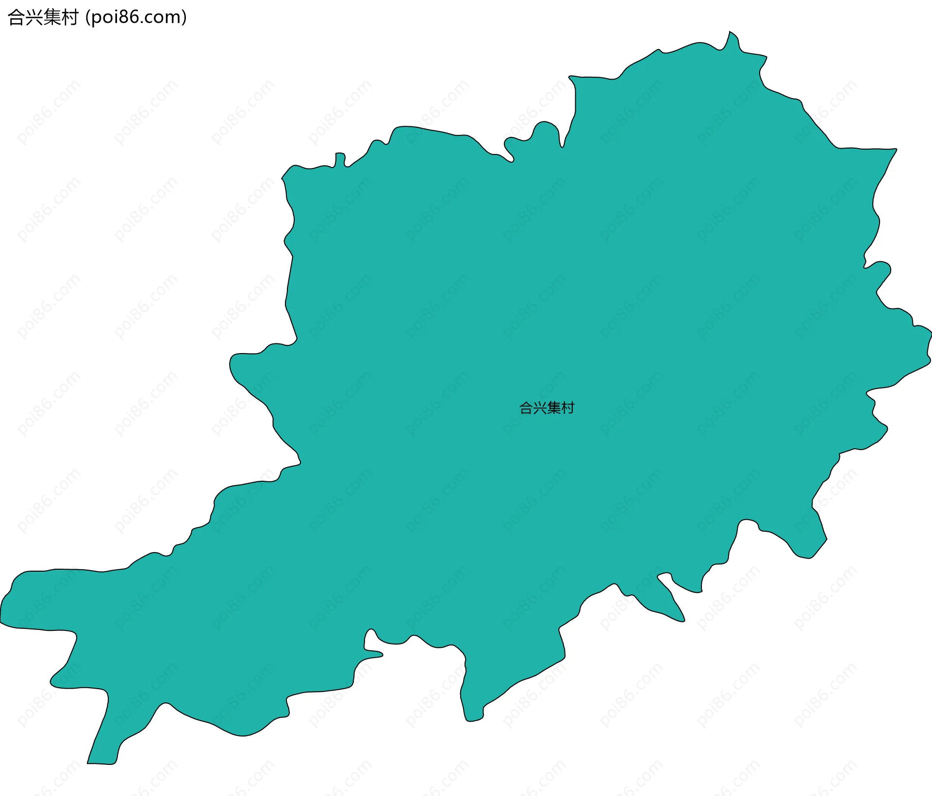合兴集村边界地图