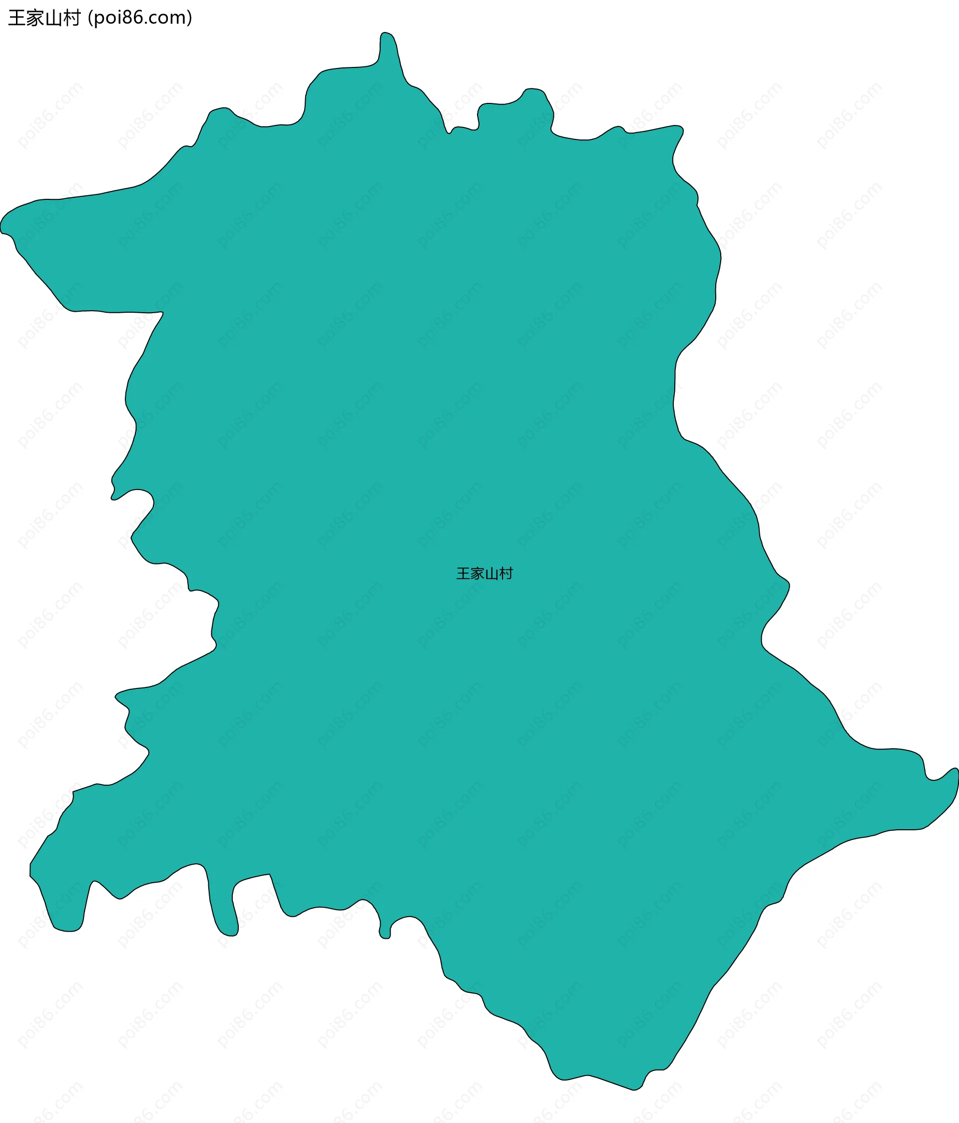 王家山村边界地图