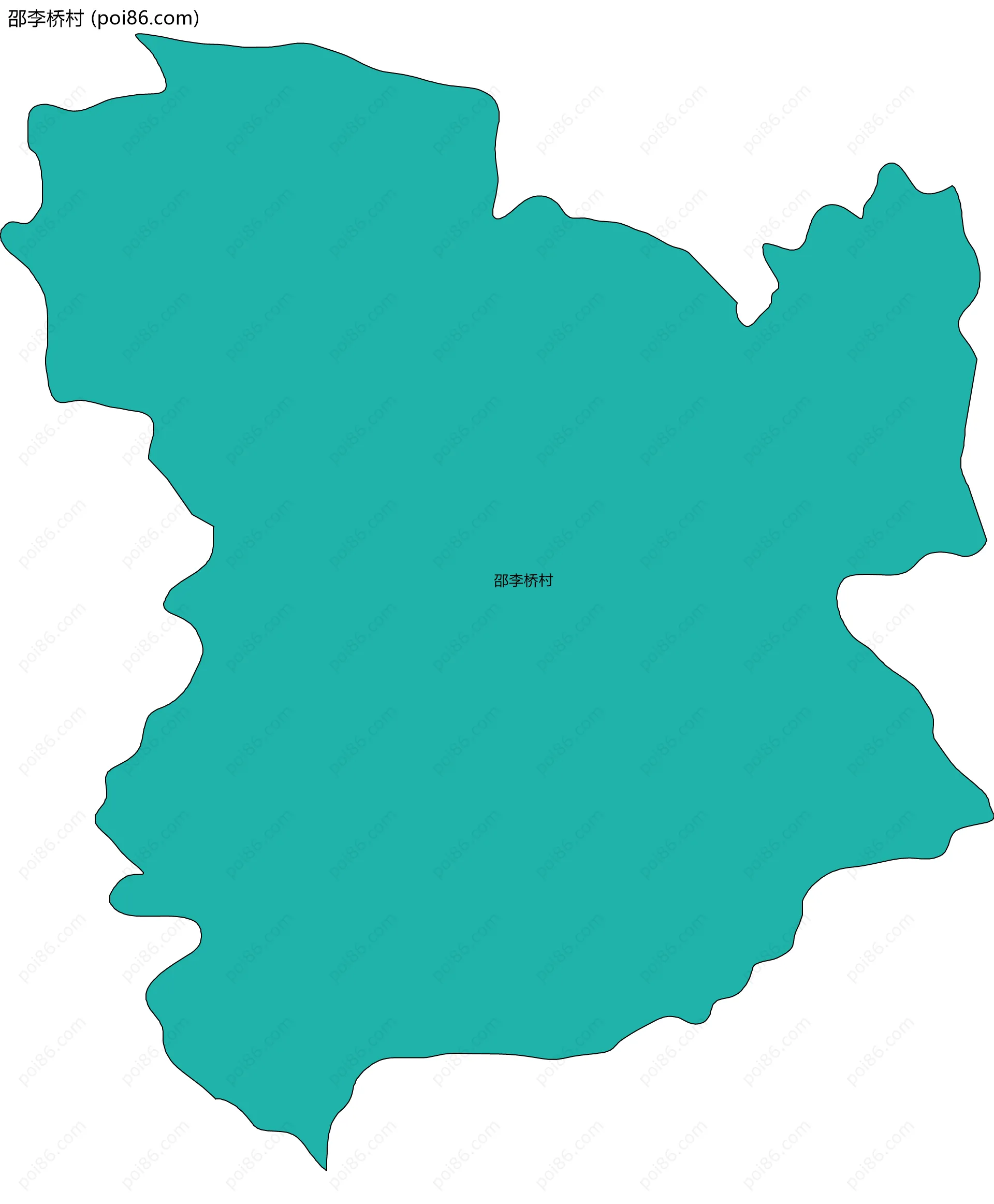 邵李桥村边界地图