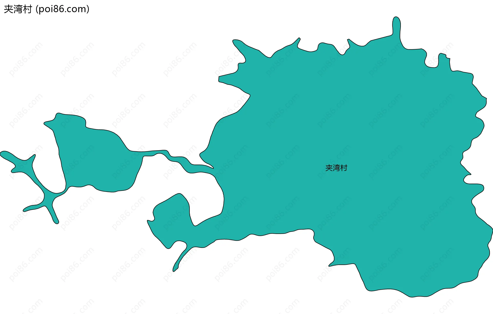 夹湾村边界地图