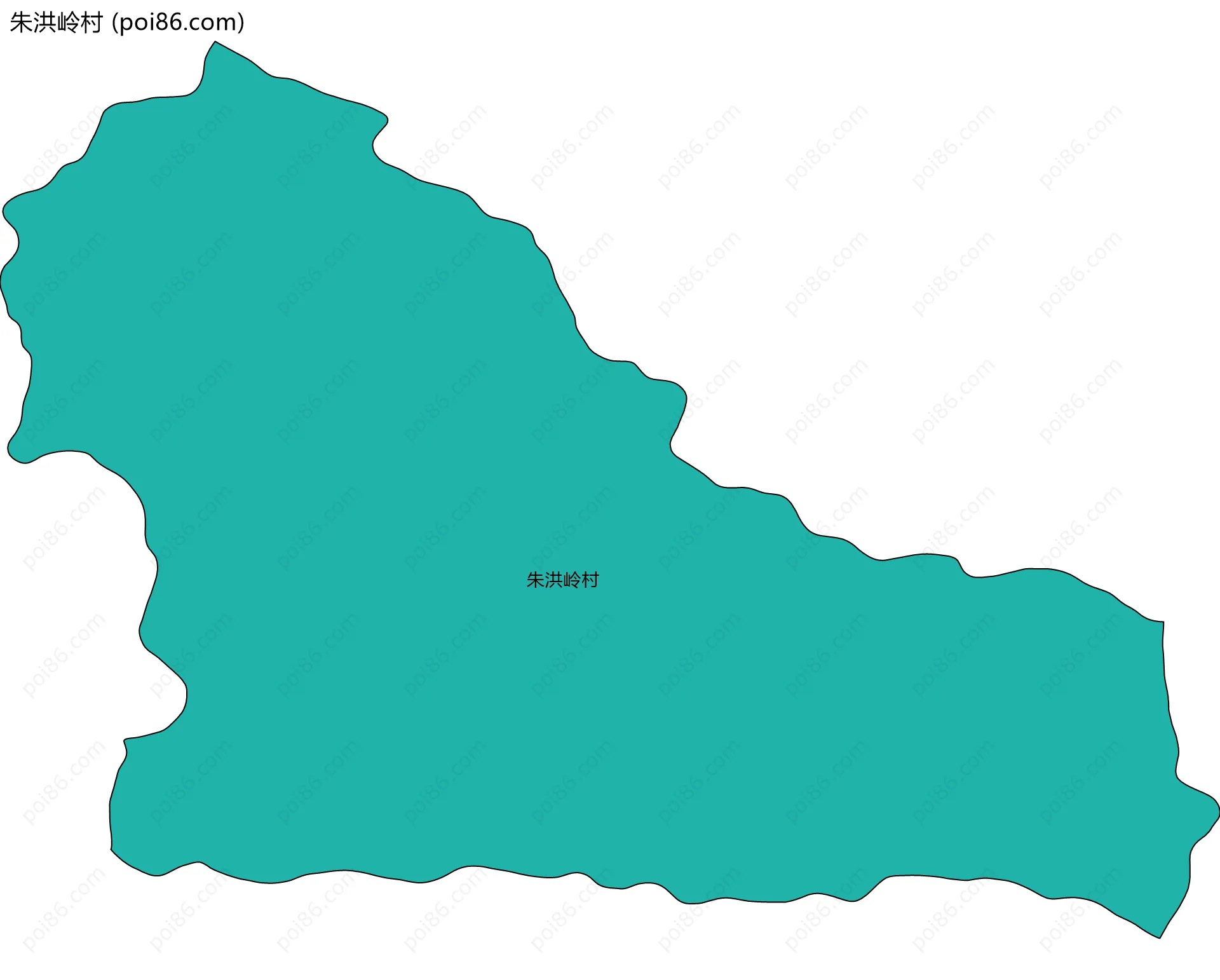 朱洪岭村边界地图