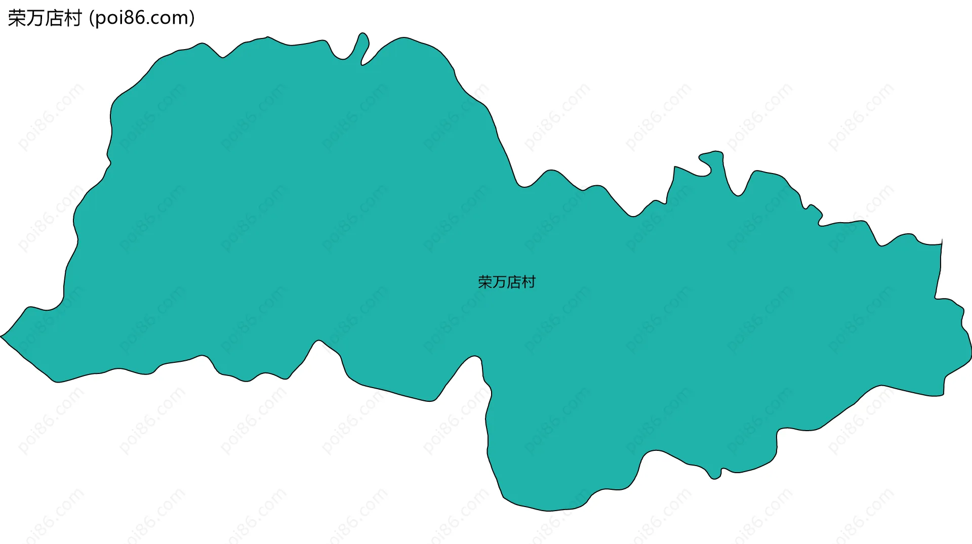 荣万店村边界地图