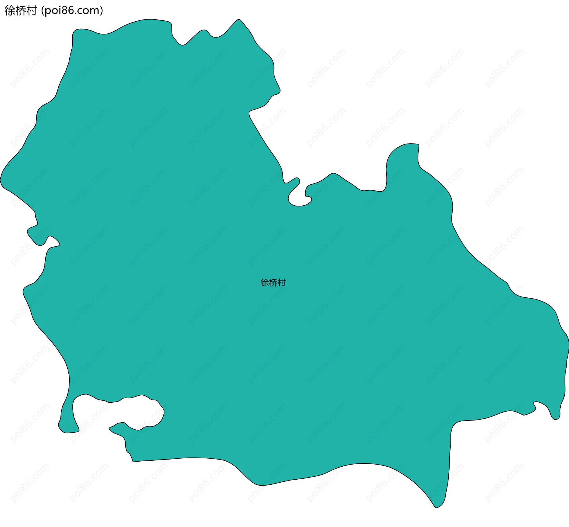 徐桥村边界地图